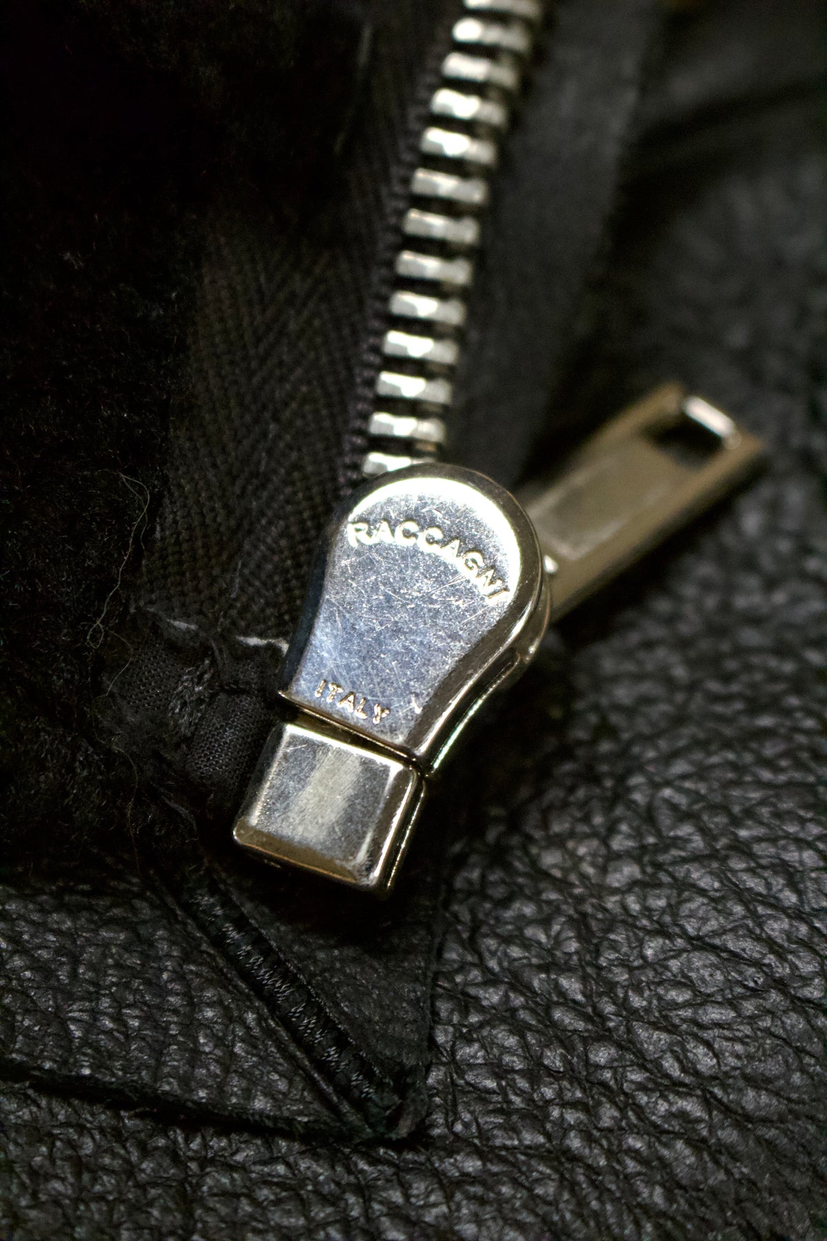 F/W08 Rick Owens ‘STAG’ Black Shearing Leather Jacket
