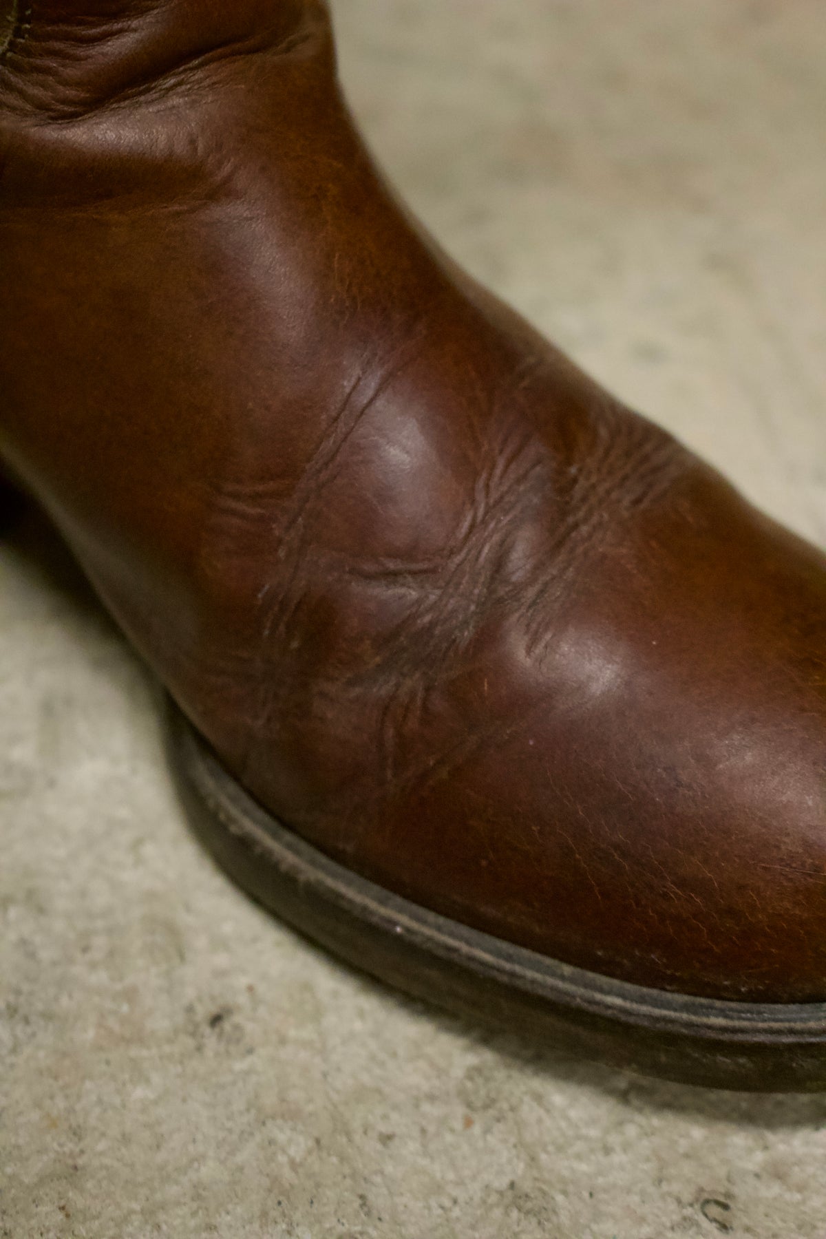 A.F Vandevorst Tall Brown Leather Riding Boots