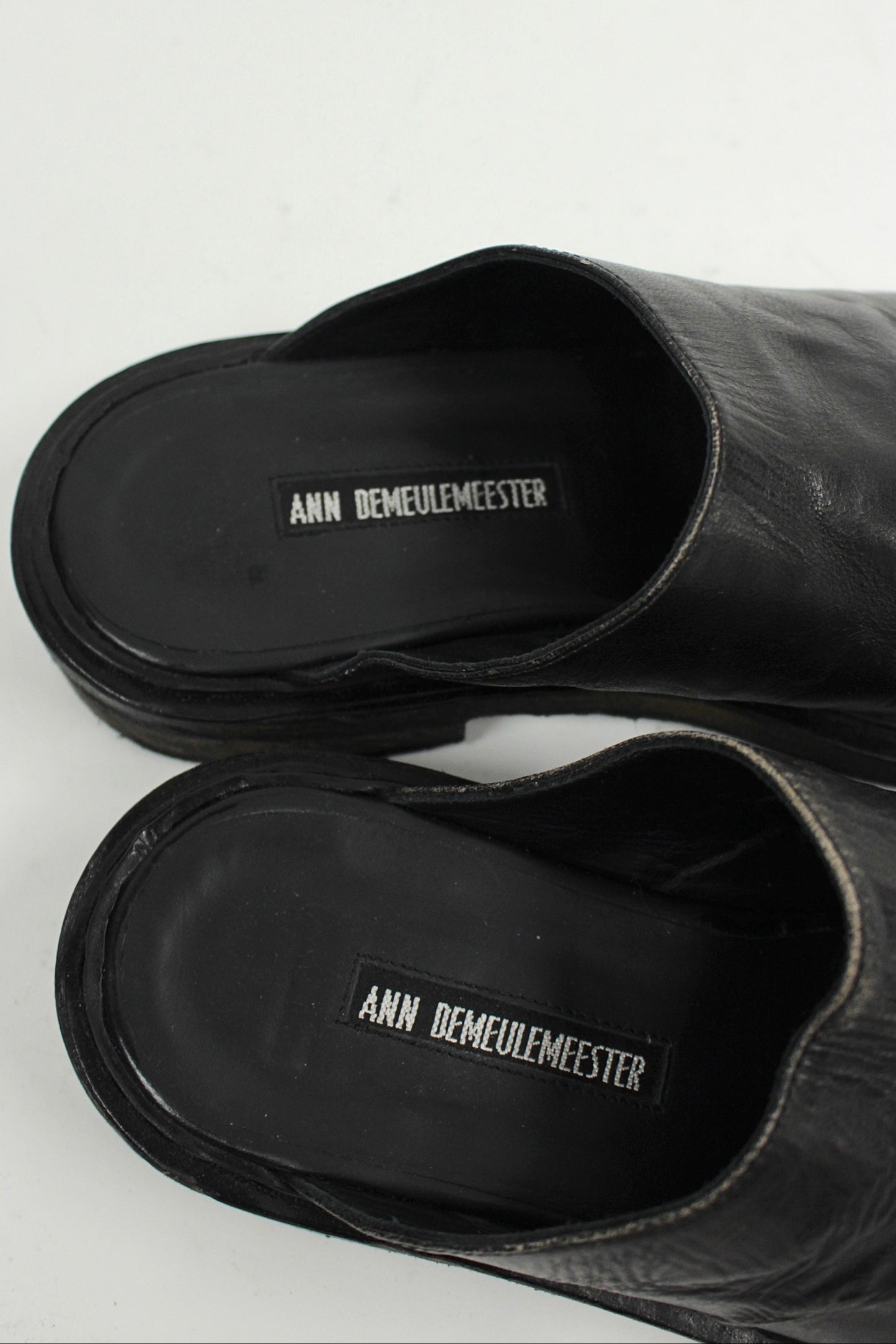 S/S17 Ann Demeulemeester Glace Nero Washed Convertible Boots
