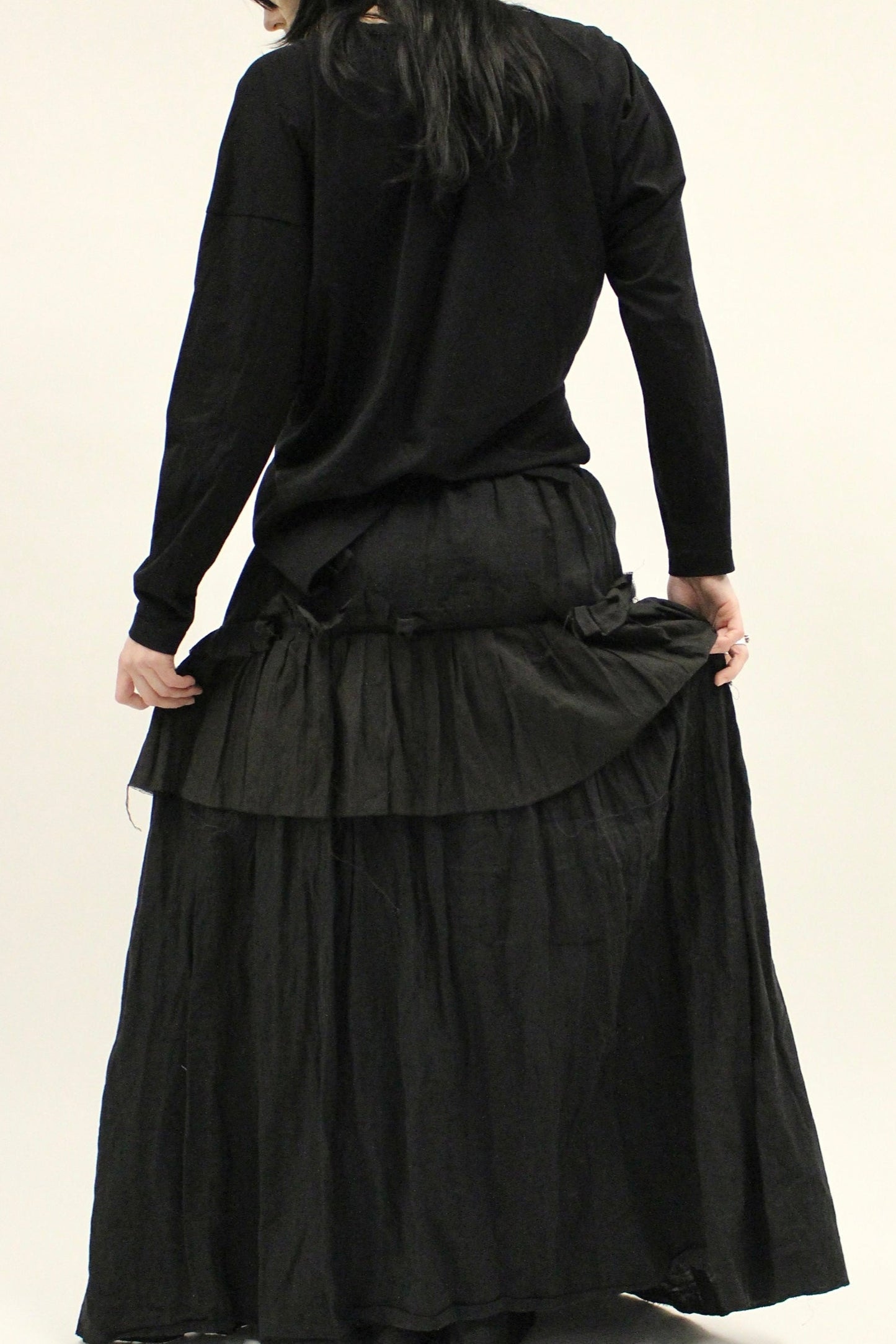 Individual Sentiments Maxi Ruffle Skirt