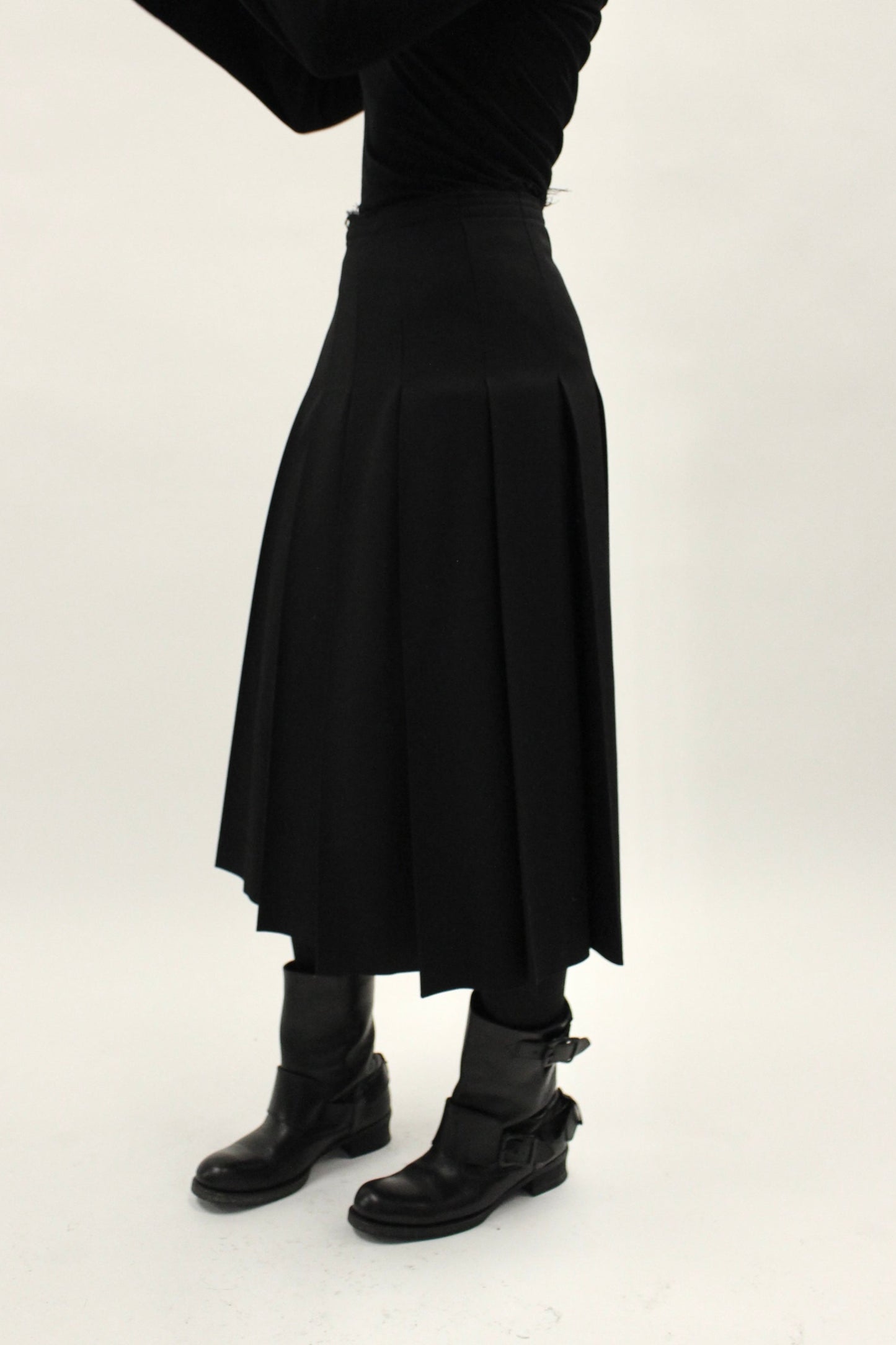 Yohji Yamamoto +NOIR Pleated Skirt