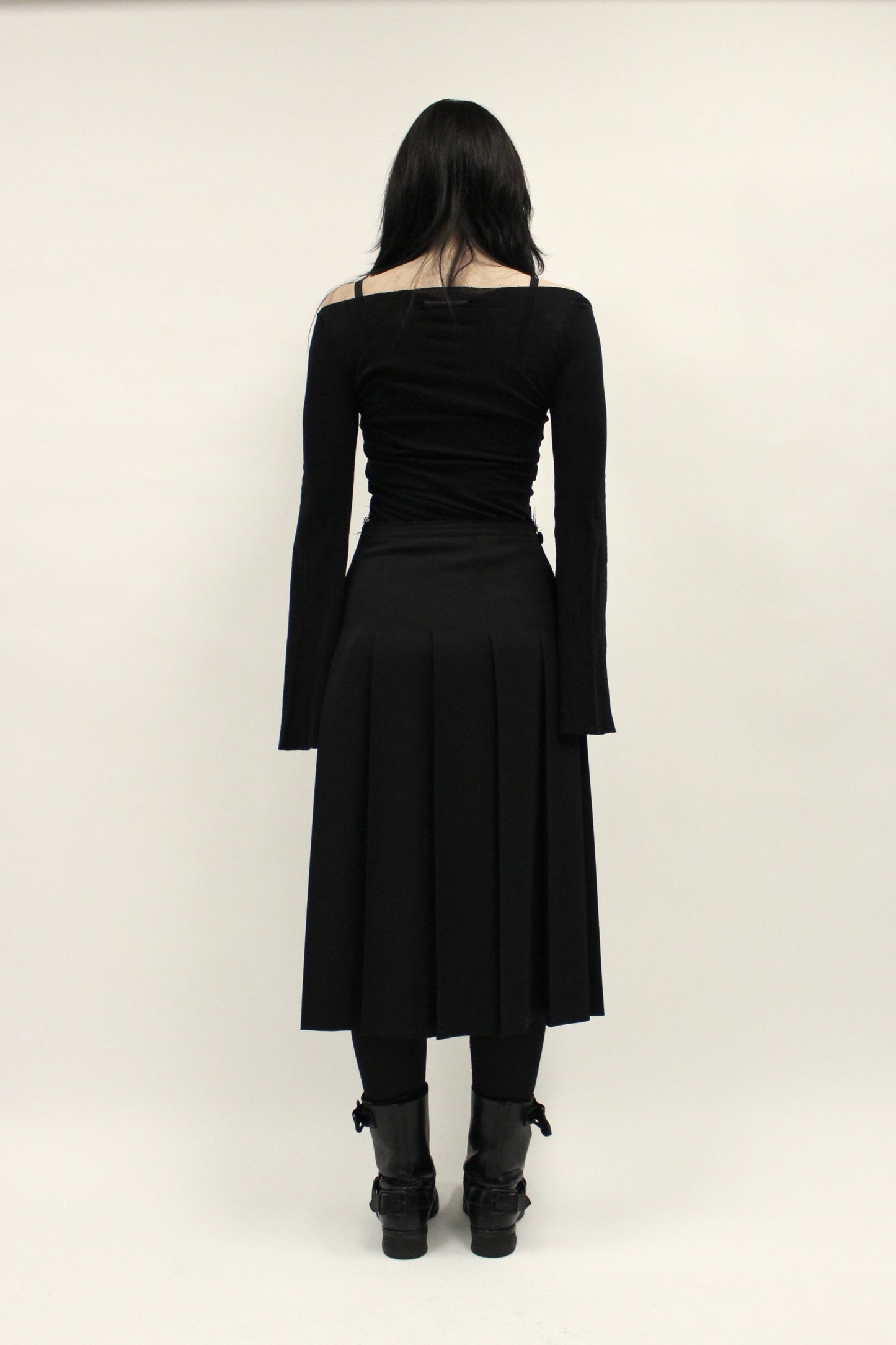 Yohji Yamamoto +NOIR Pleated Skirt