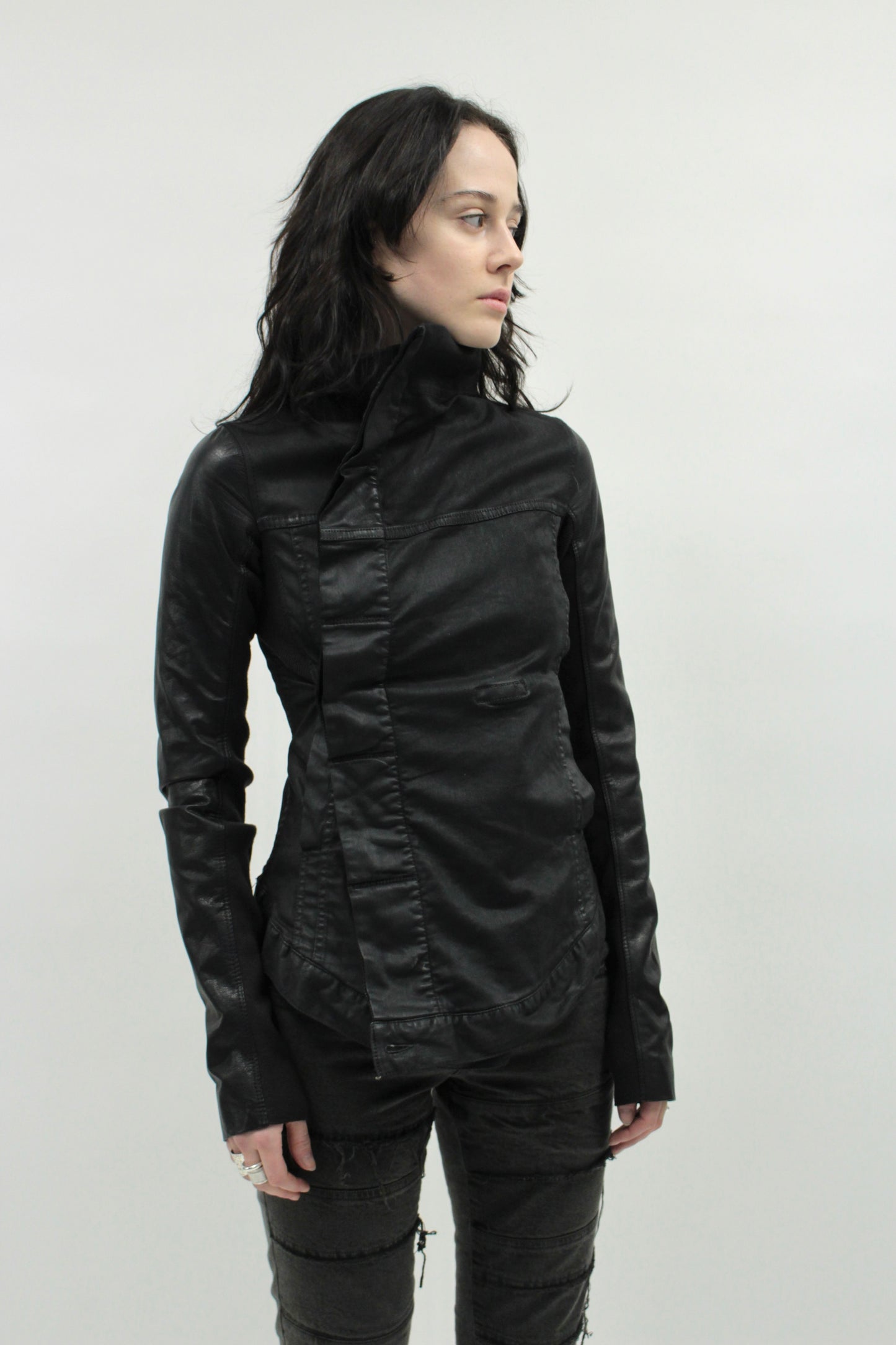 Rick Owens DRKSHDW Waxed Exploder Jacket