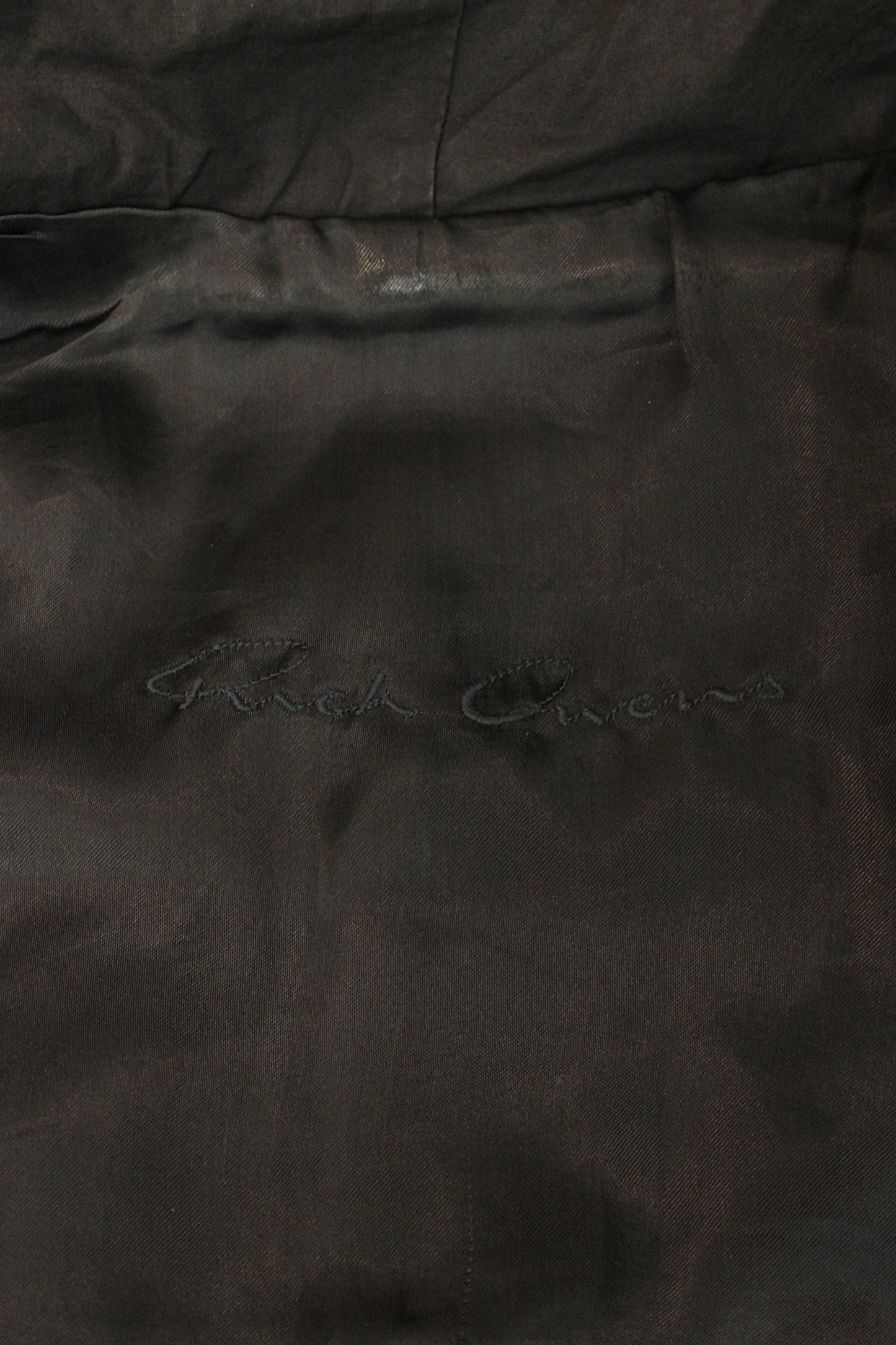 Rick Owens FW13 Long Lambskin Biker Jacket