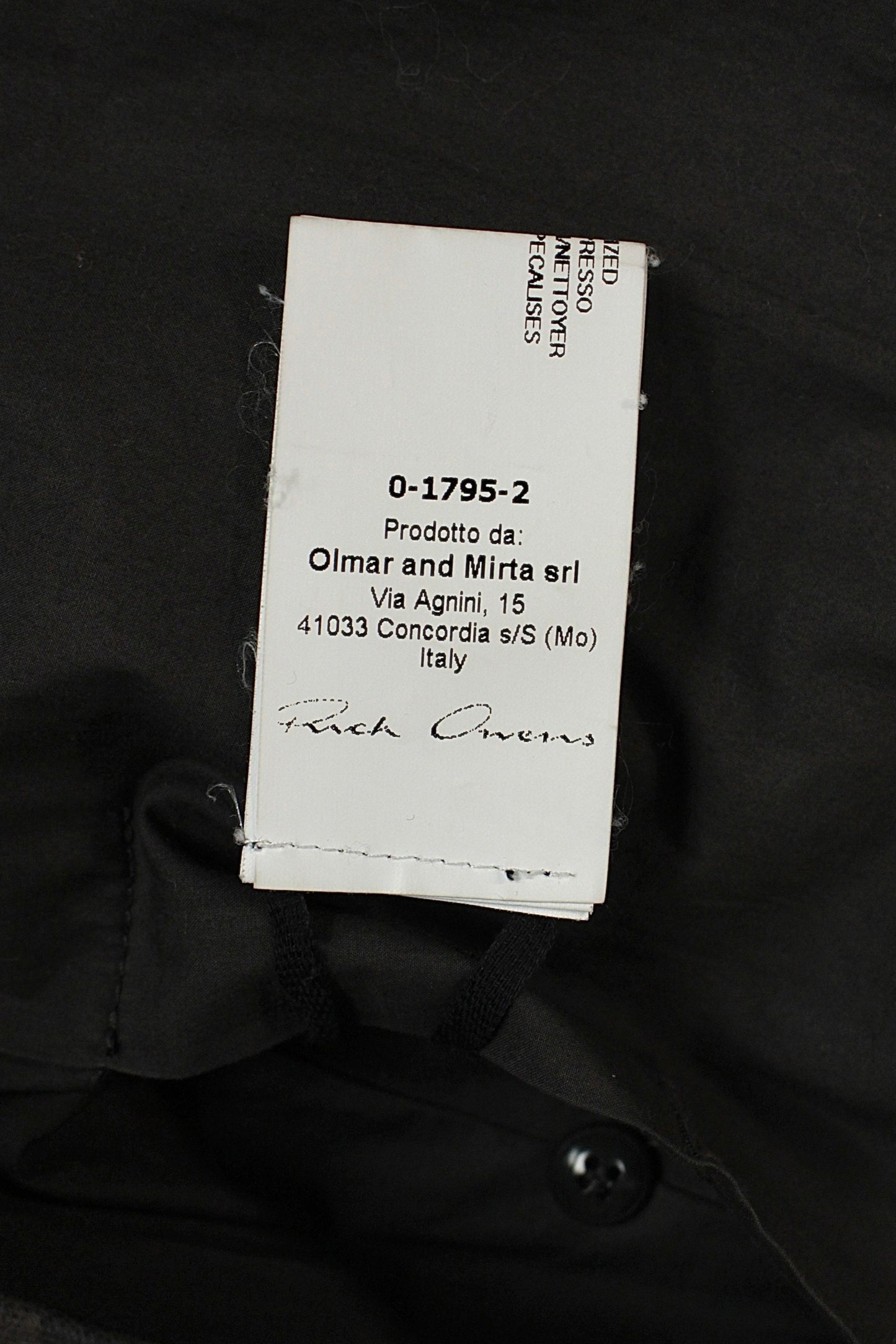 Rick Owens FW13 Long Lambskin Biker Jacket