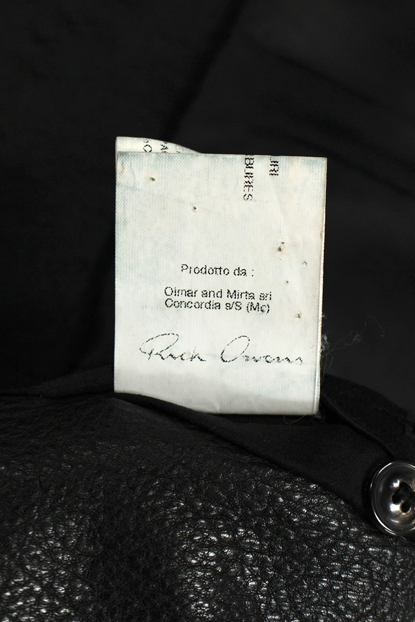 Rick Owens FW10 "GLEAM" Leather Jacket
