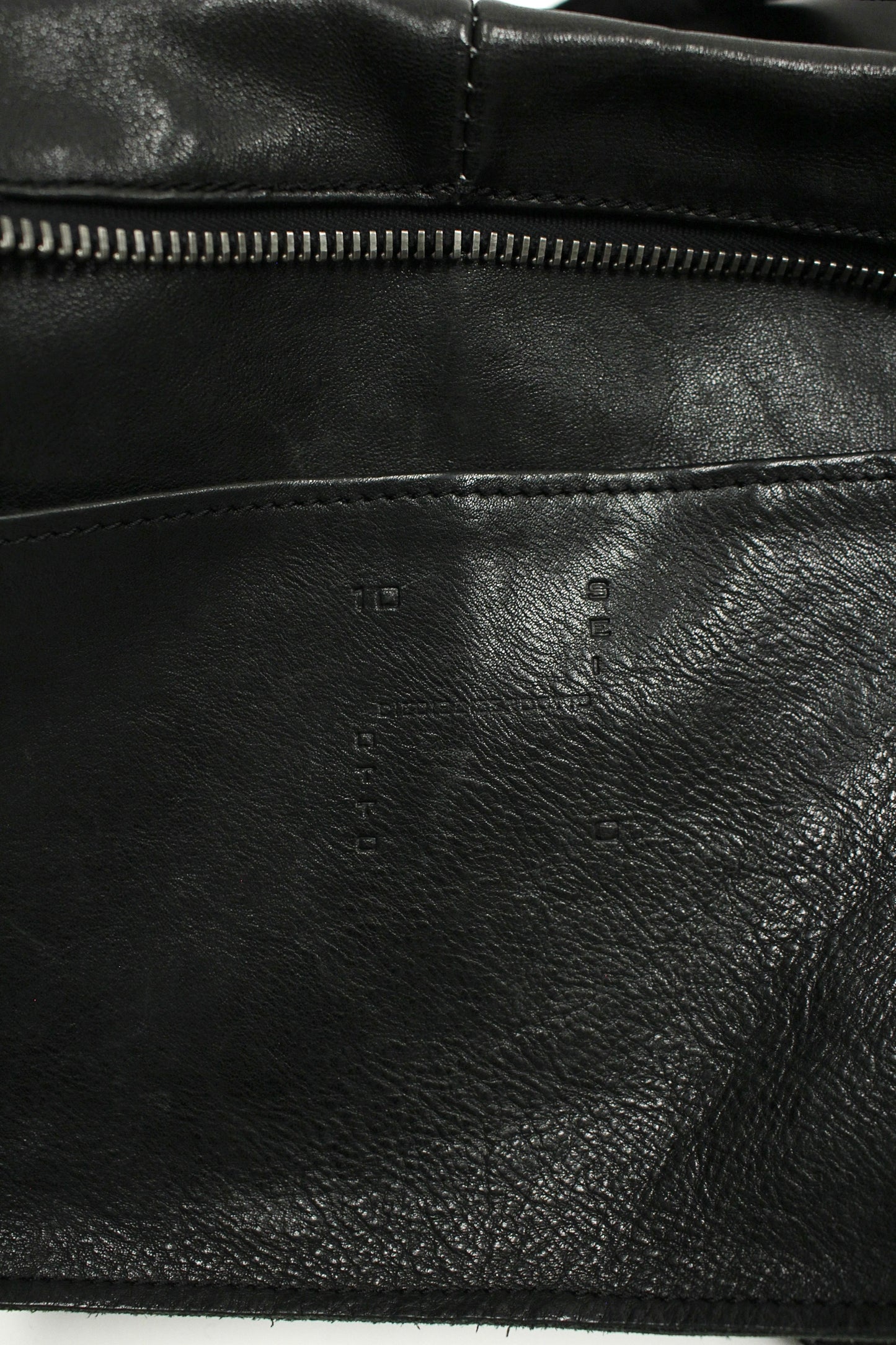 10sei0otto Bovine Leather Boston Bag