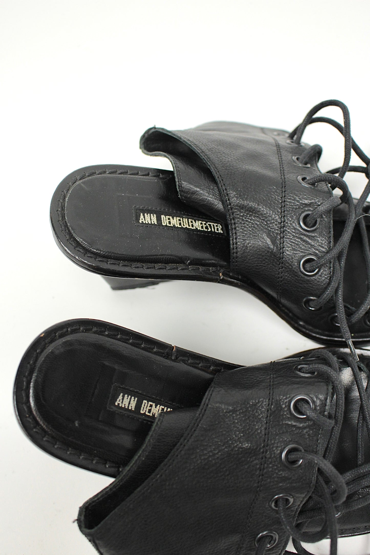 S/S09 Ann Demeulemeester Lace-Up Wedge Sandals