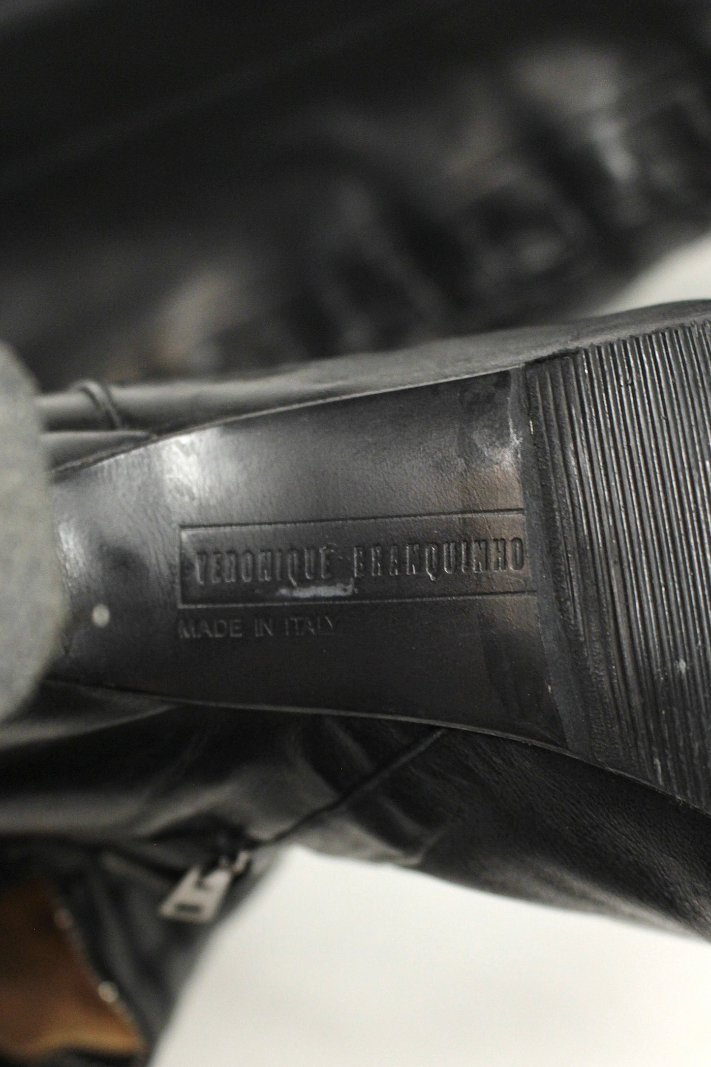 Early 2000s Veronique Branquinho Knee-High Leather Lace-Up Boots