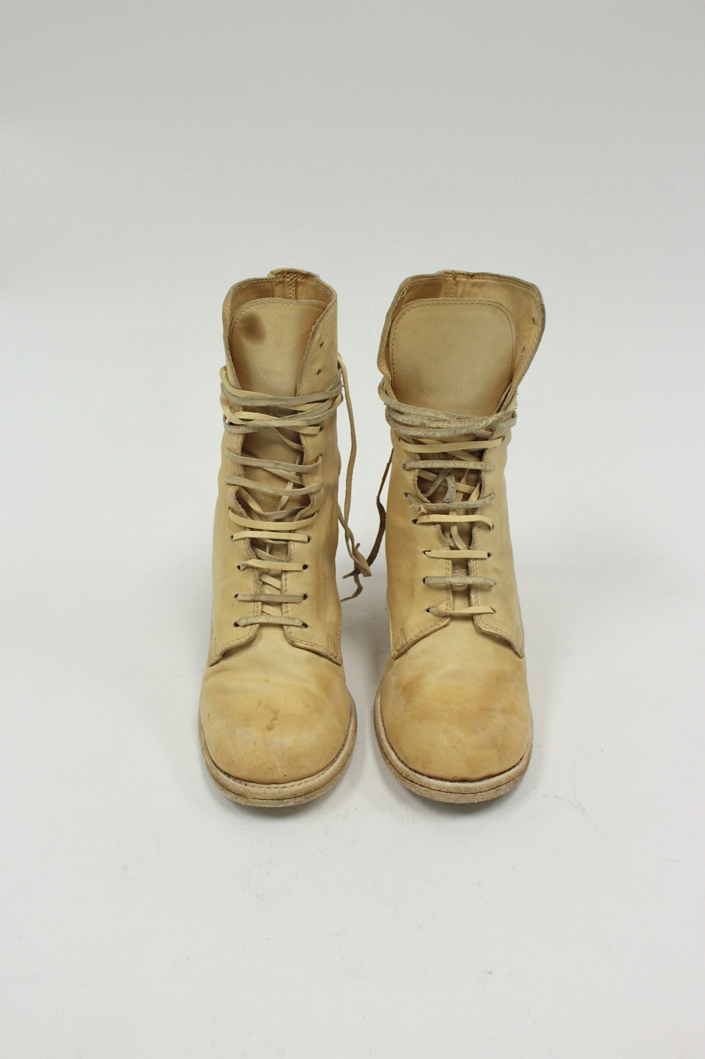 Guidi 3005 Calf Full Grain Leather Lace-Up Heeled Boots