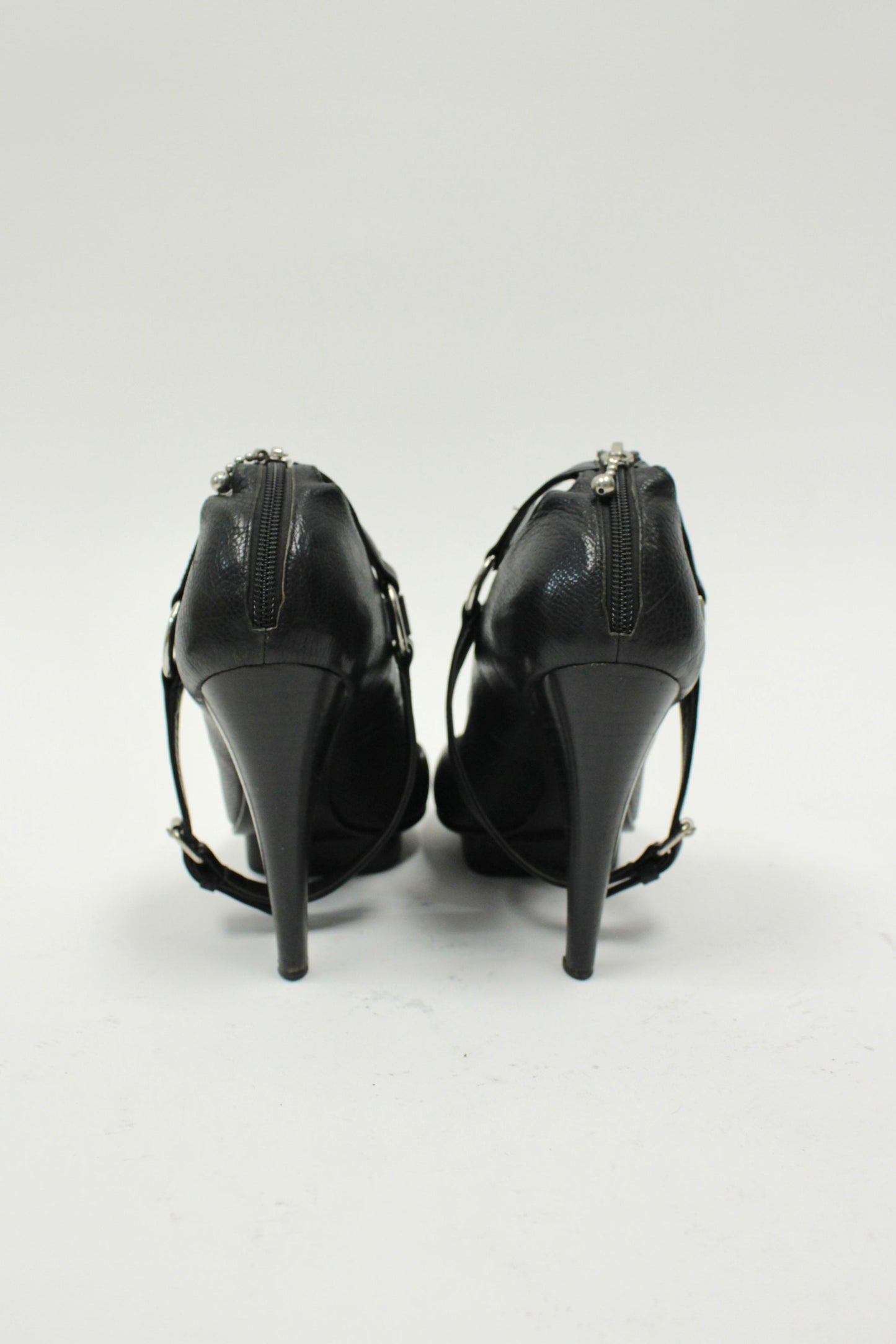 Early 00s Miharayasuhiro Strappy Leather Heels