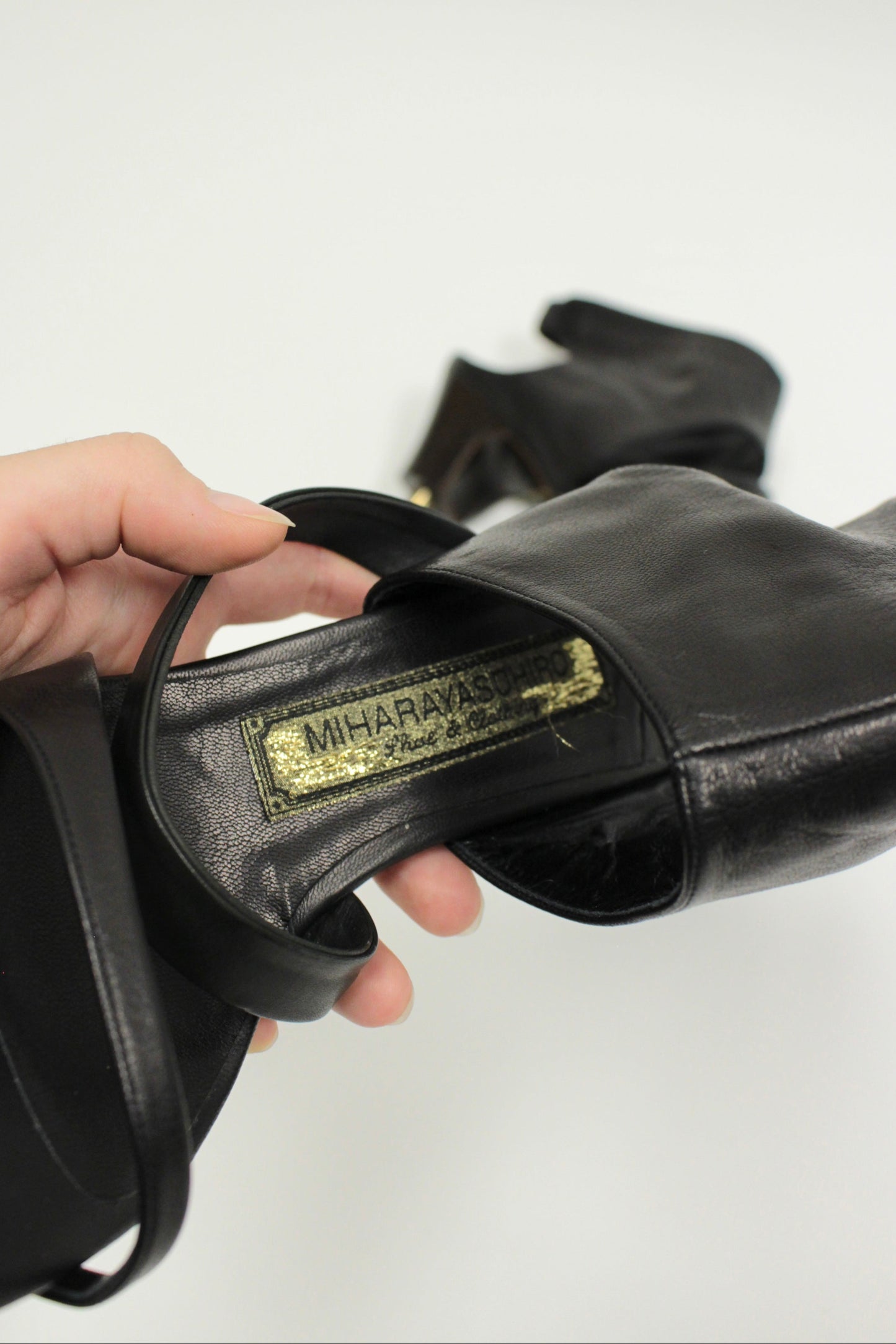 Early 00s Miharayasuhiro Leather Pumps