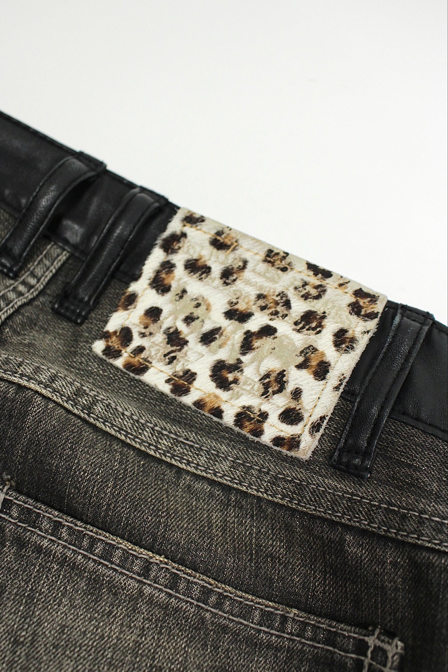 Early 00s 5351 Pour Les Femmes Hybrid Denim Pants