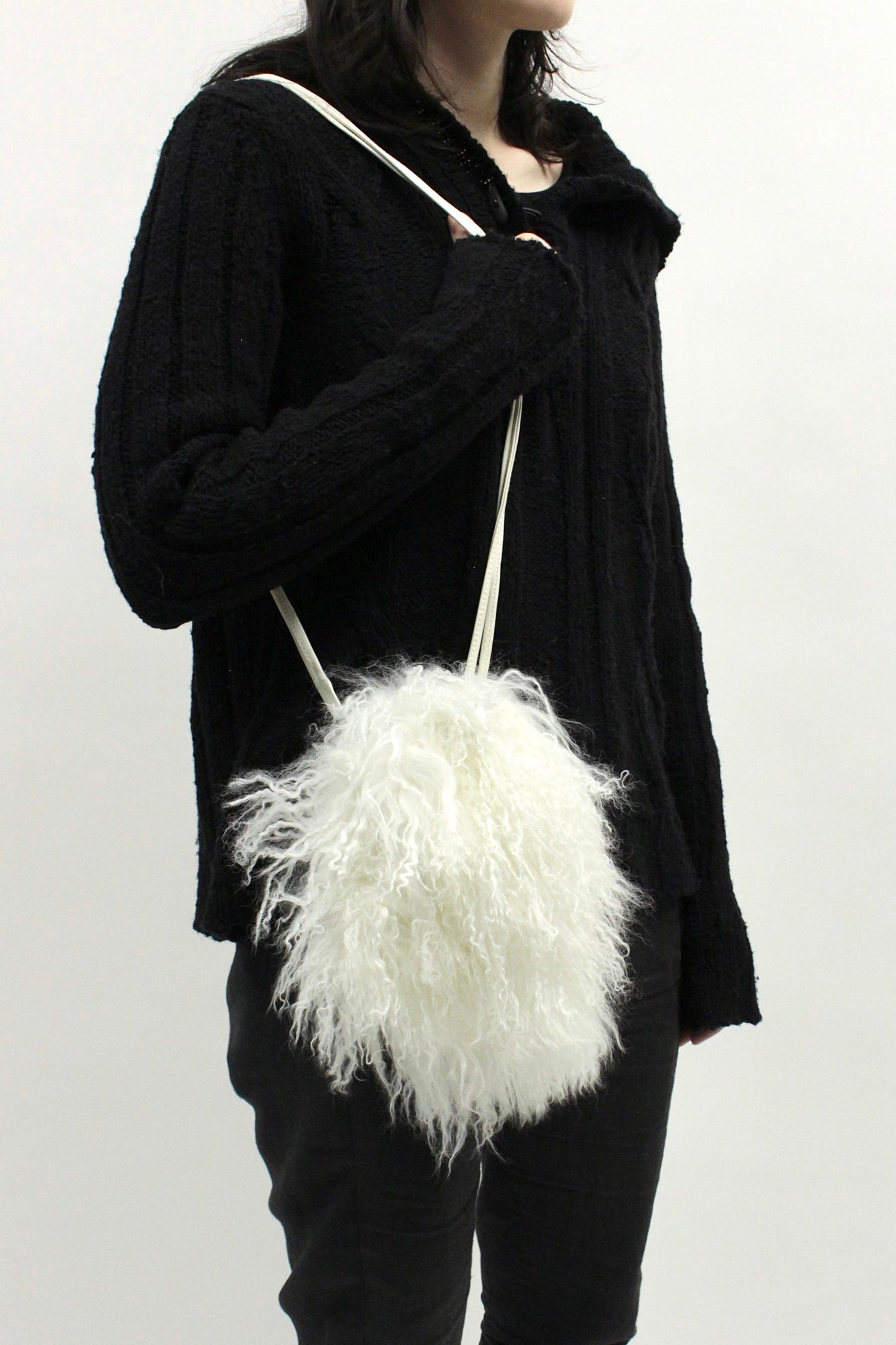 Ballet Isamu Katayama Backlash Tibetan Lamb Fur Bag
