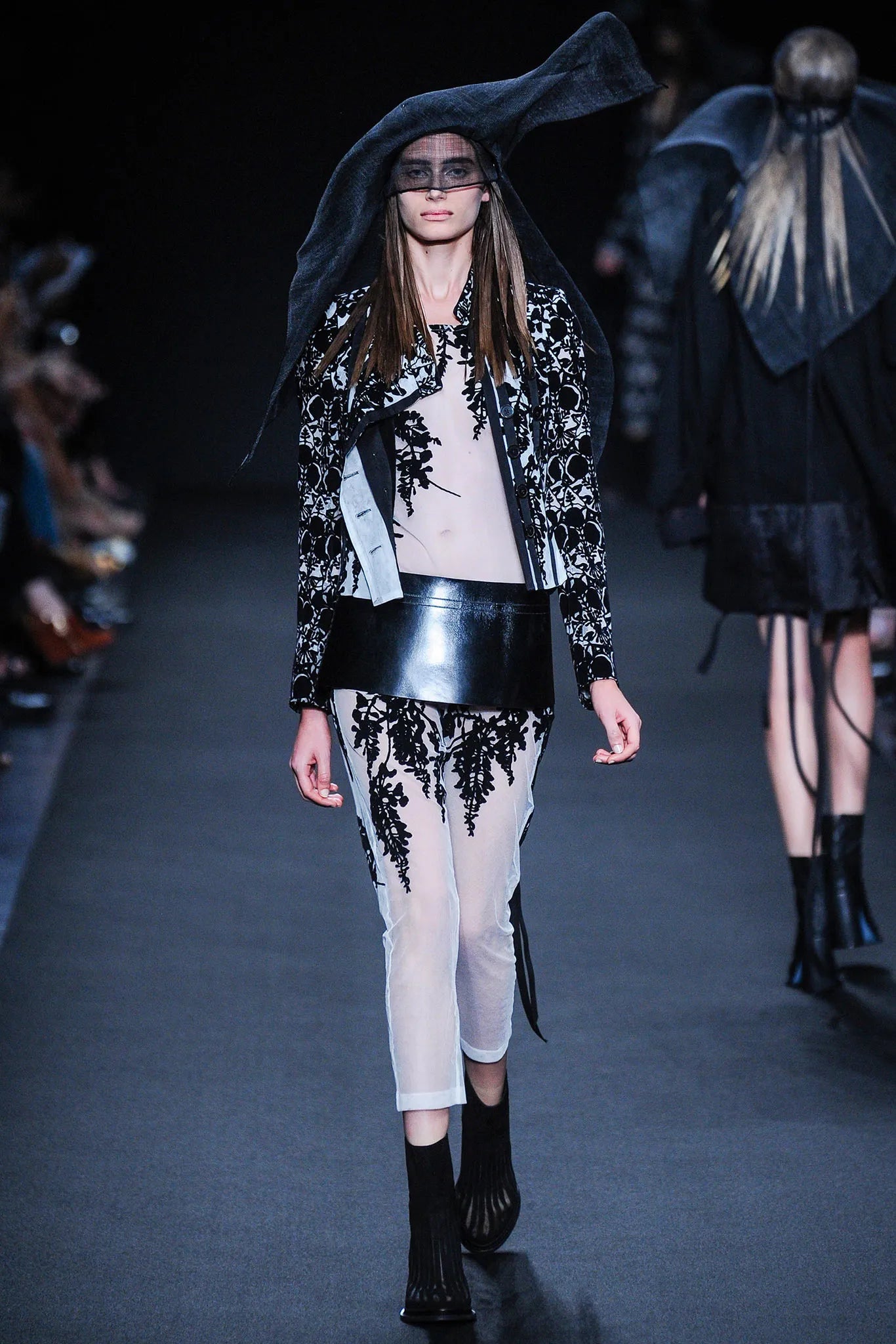S/S14 Ann Demeulemeester Floral Velvet Fencing Jacket