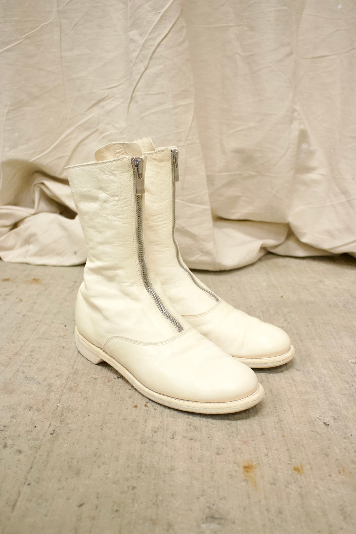 Guidi 310 Front Zip Leather Army Boots