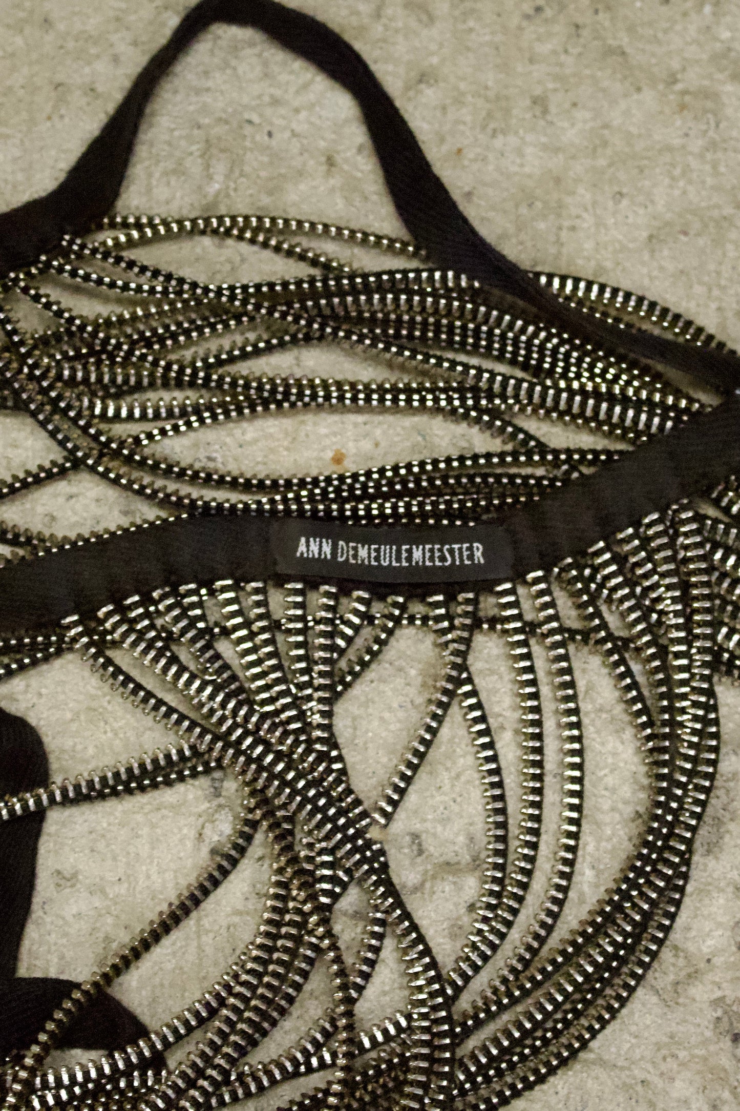 S/S10 Ann Demeulemeester Zipper Necklace