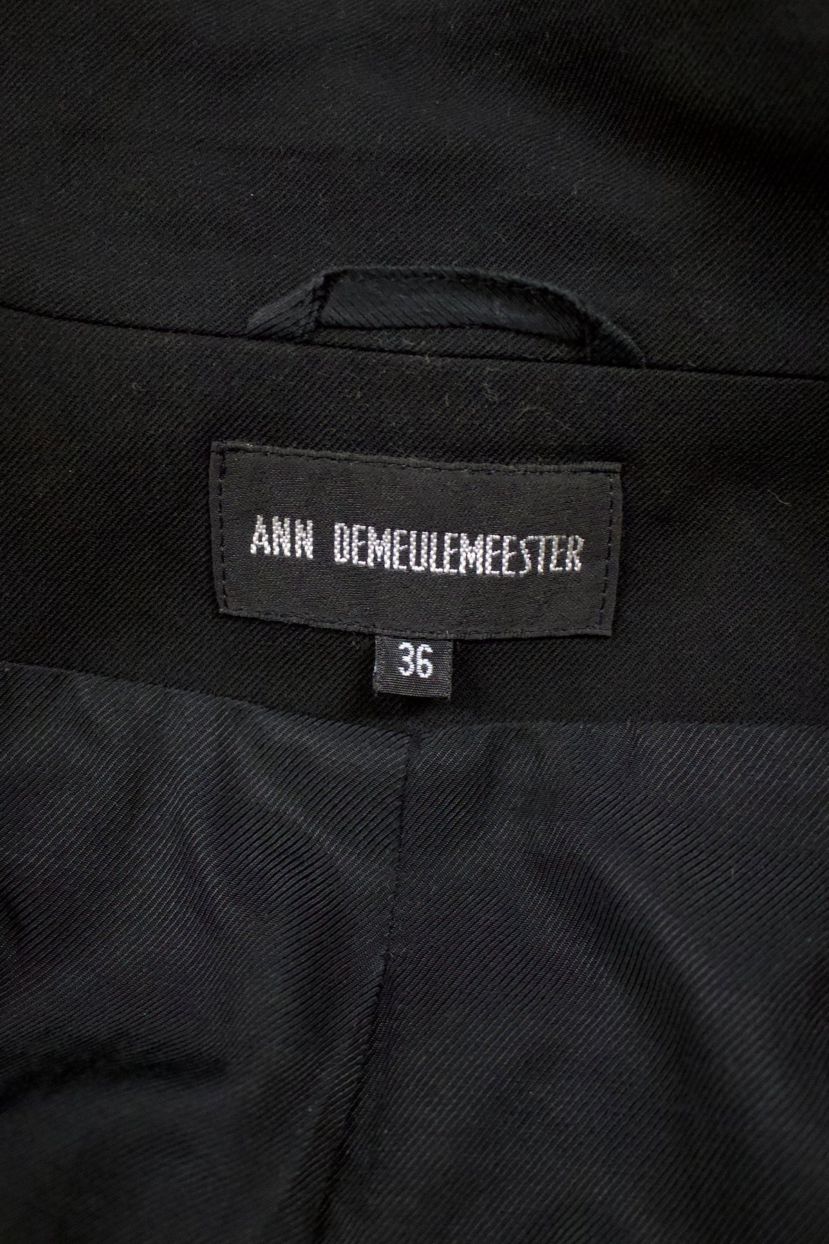 F/W12 Ann Demeulemeester Asymmetrical Sculptured Jacket