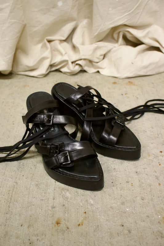 Early 2010s Ann Demeulemeester Buckle Heel Sandals