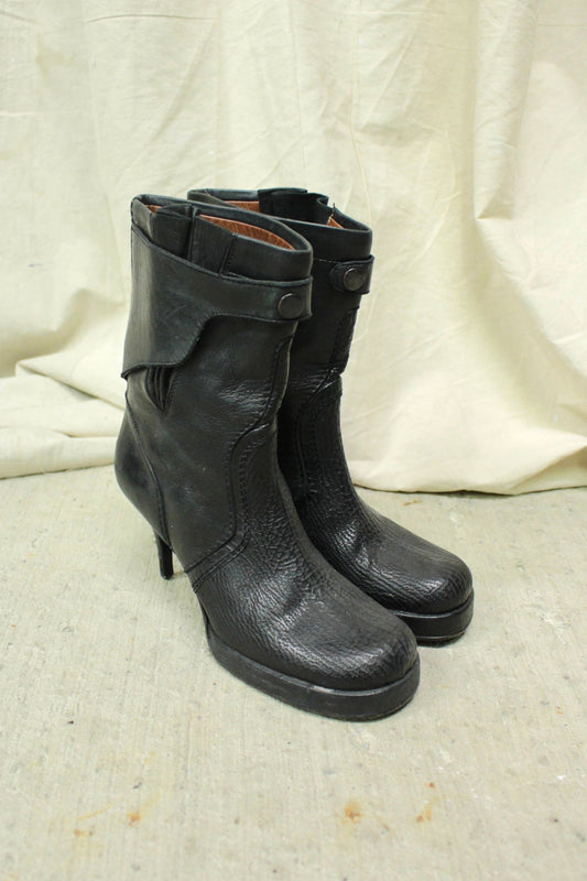 F/W06 DUSTULATOR Leather Stiletto Boots