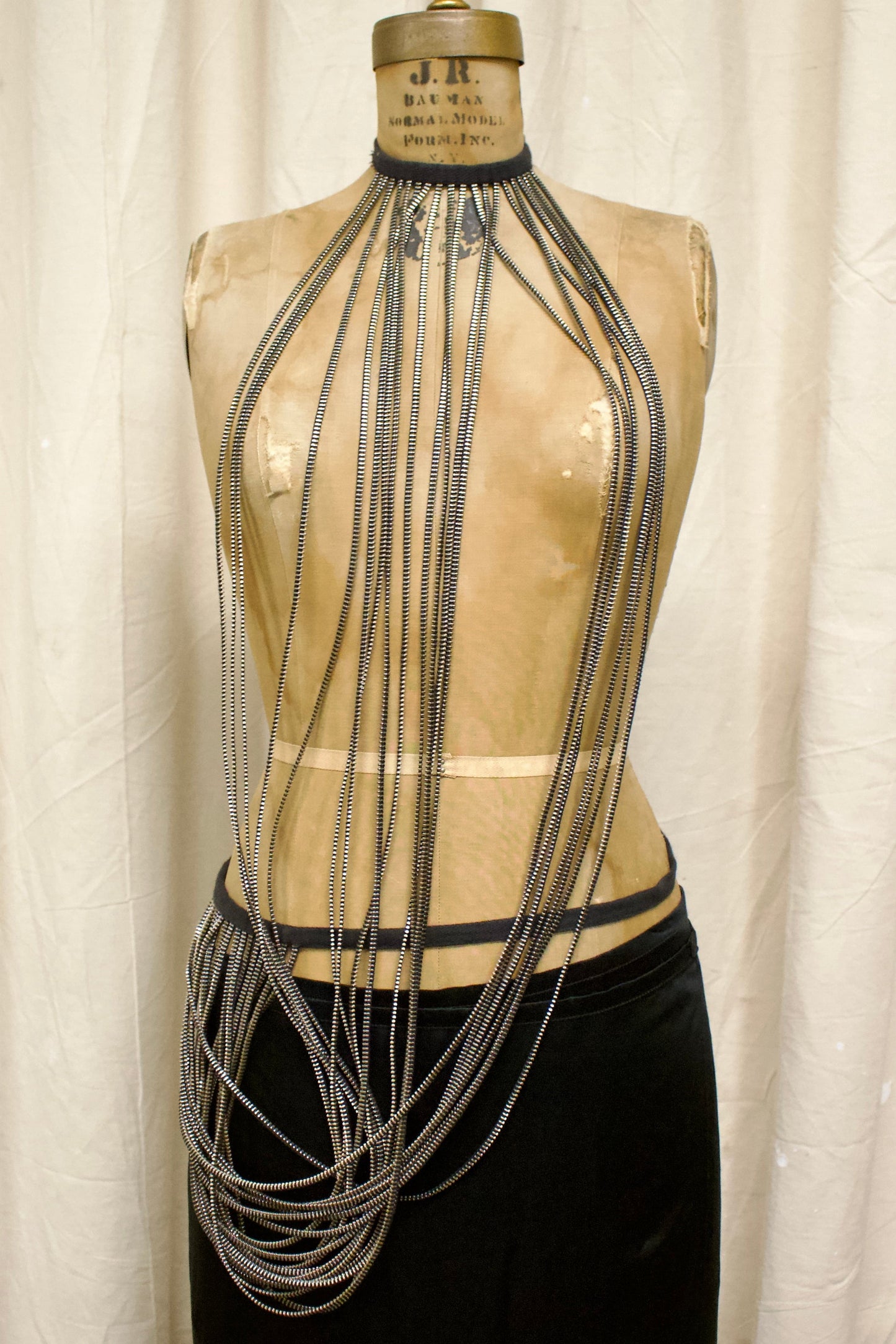 S/S10 Ann Demeulemeester Zipper Necklace