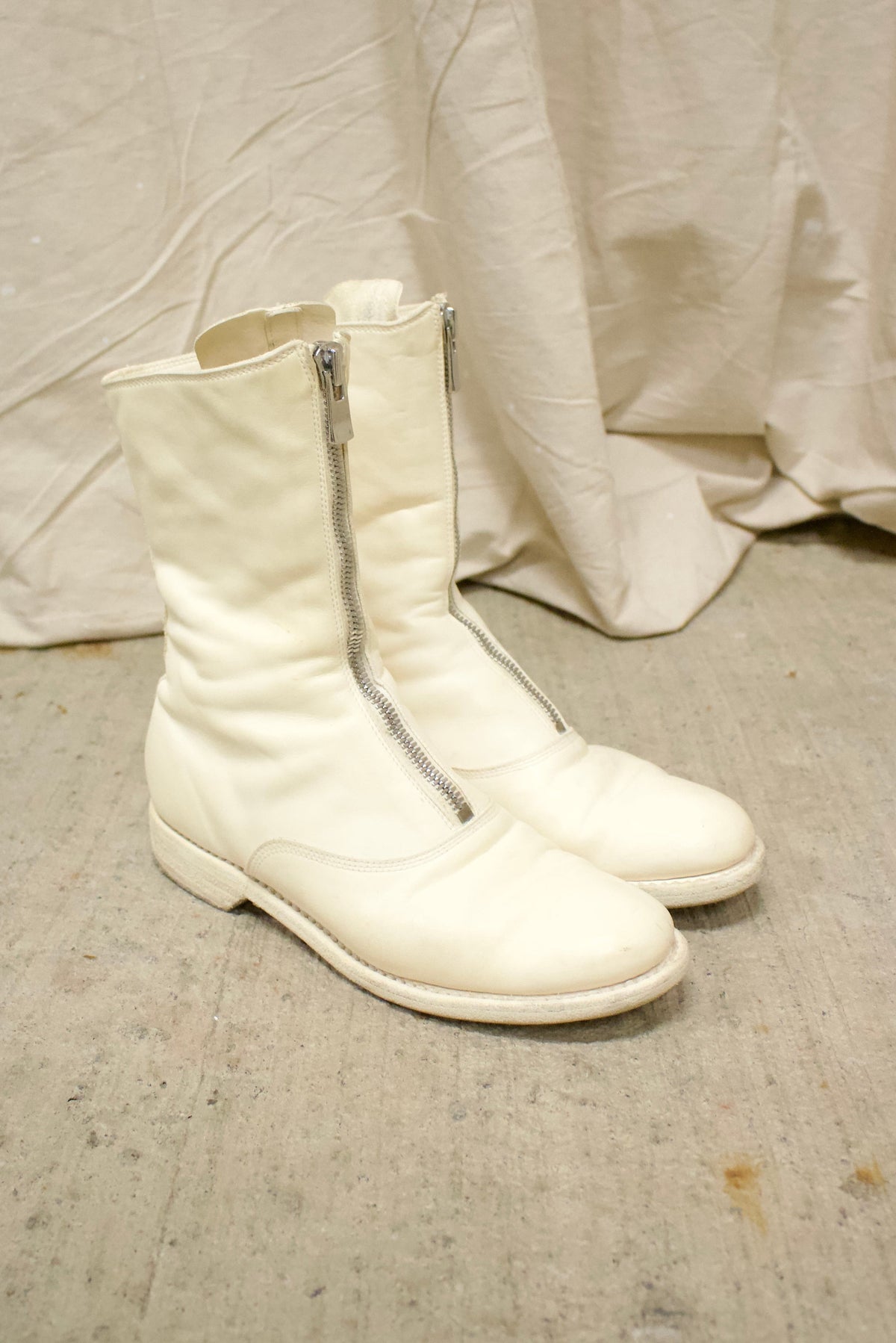 Guidi 310 Front Zip Leather Army Boots
