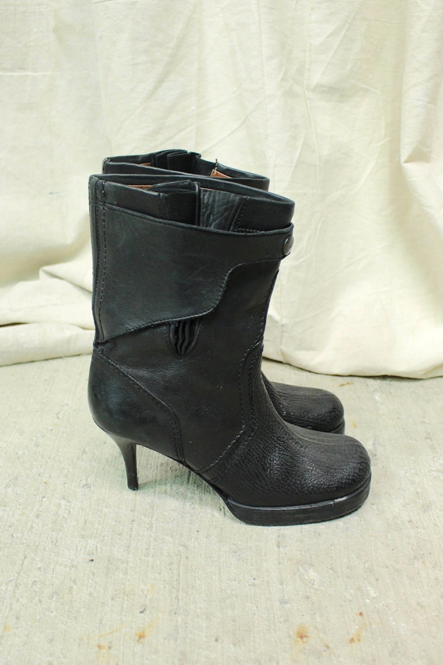 F/W06 DUSTULATOR Leather Stiletto Boots