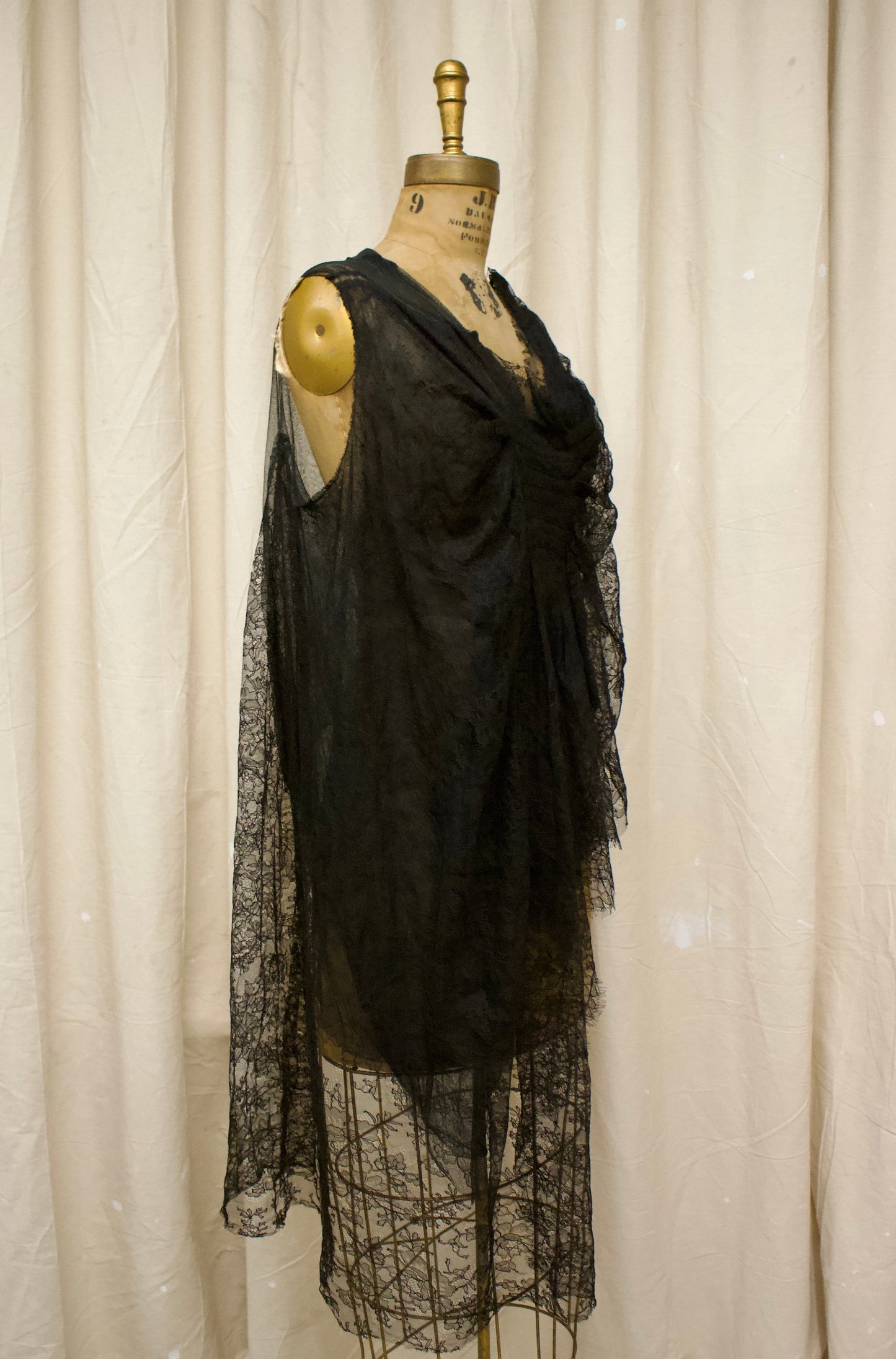 Marc Le Bihan Lace Draped Top