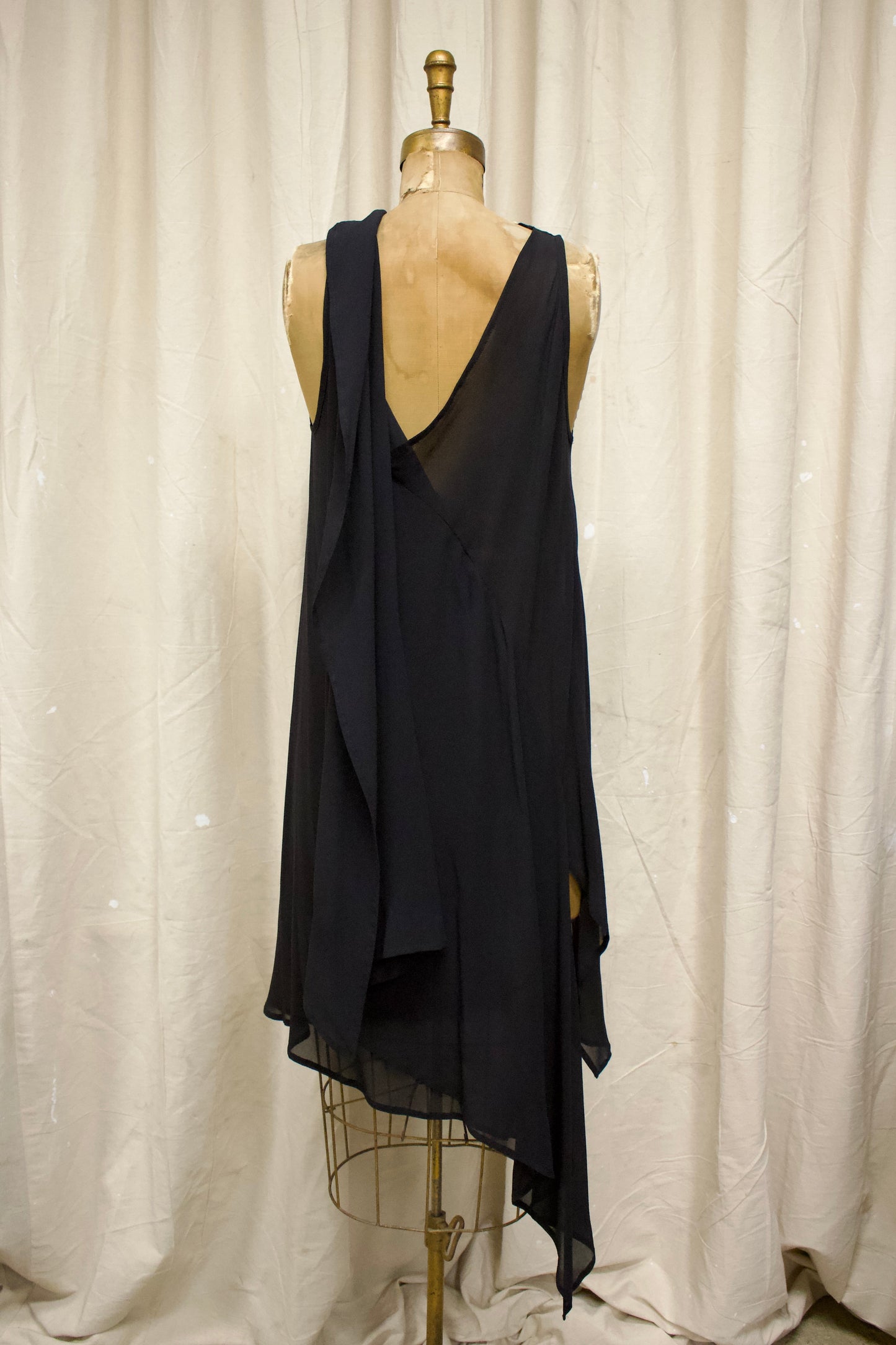 Late 00s Ann Demeulemeester Silk Chiffon Dress