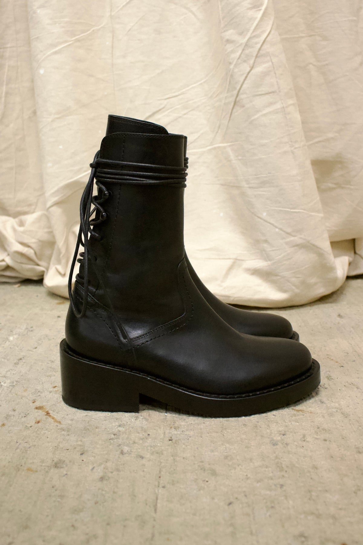 Ann Demeulemeester ‘Henrica’ Leather Ankle Boots