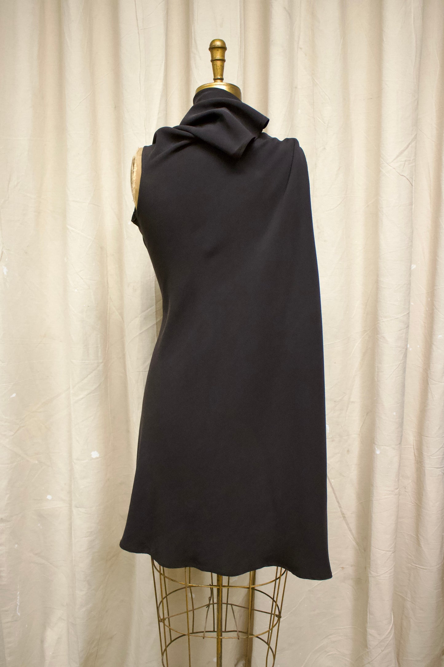 F/W08 Rick Owens ‘STAG’ Asymmetrical Silk Mini Dress