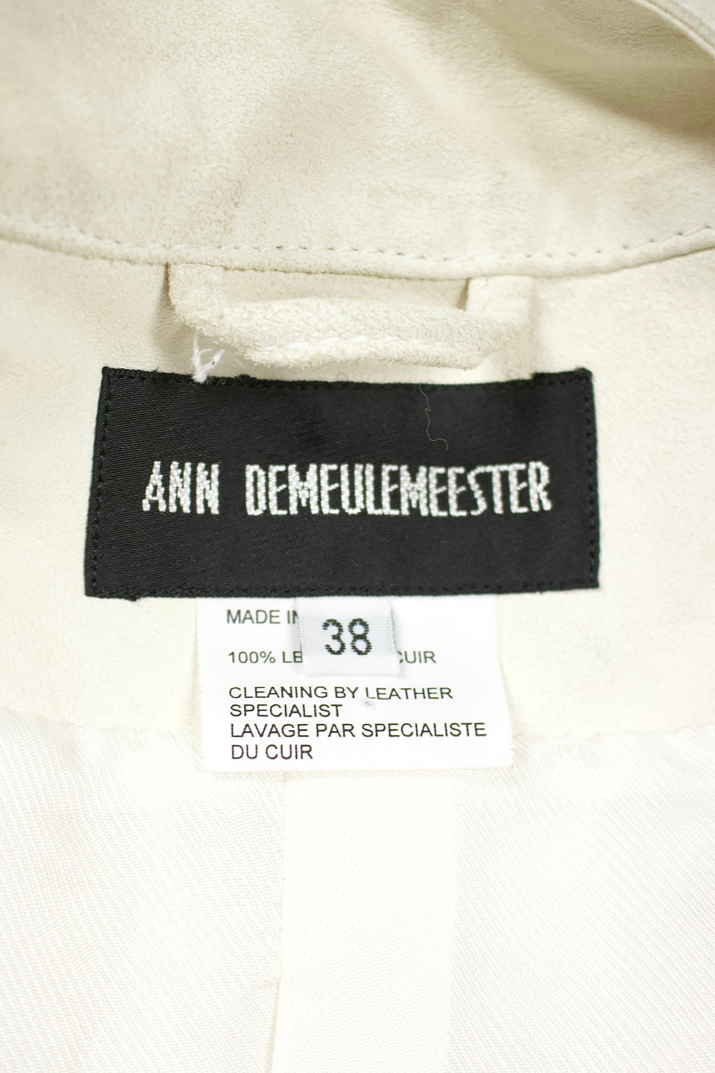 S/S03 Ann Demeulemeester Cropped Leather Jacket