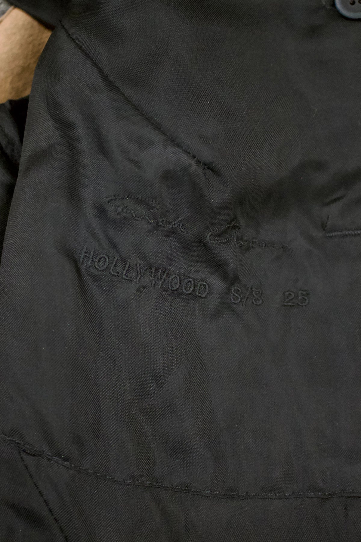 S/S25 Rick Owens ‘HOLLYWOOD’ Distressed Leather Wrap Jacket