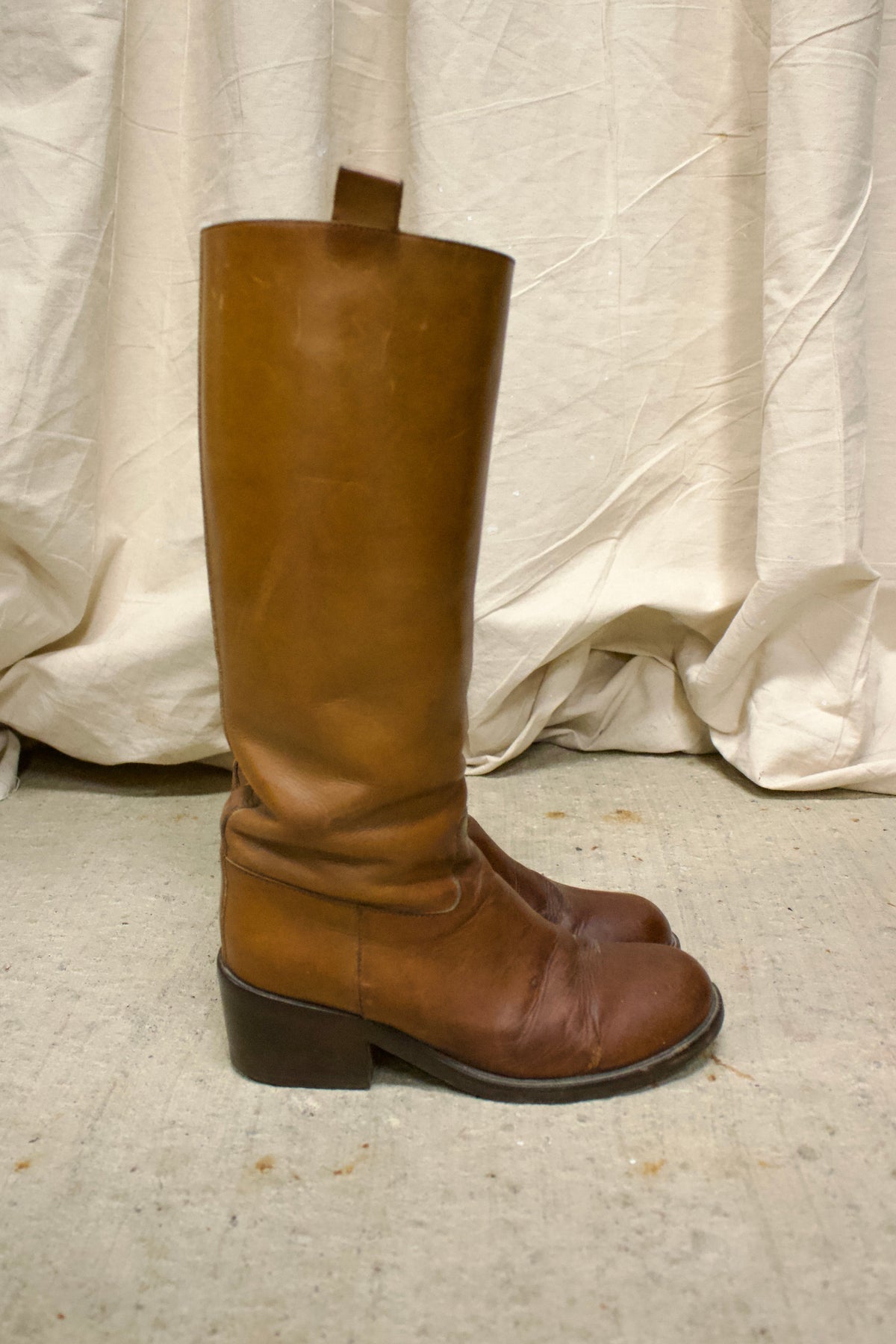 A.F Vandevorst Tall Brown Leather Riding Boots