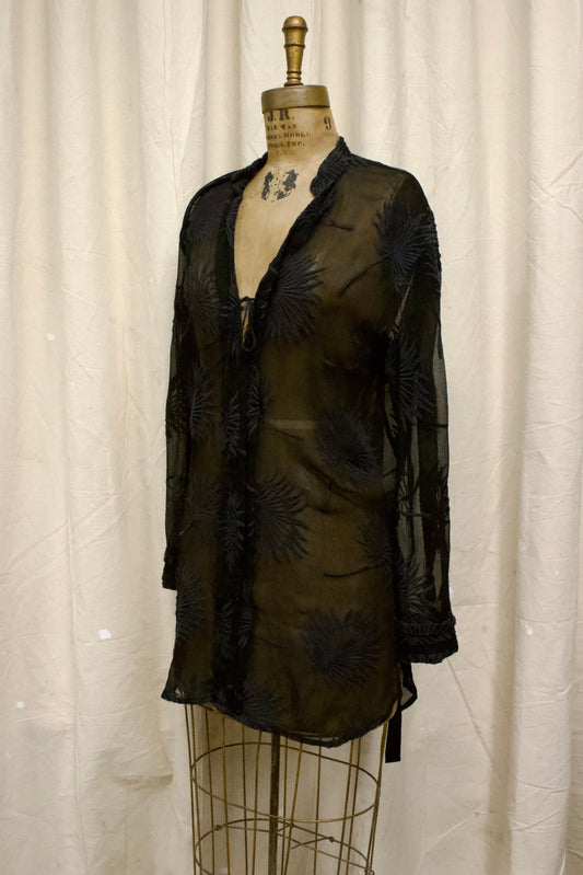 Ann Demeulemeester Floral Embroidered Blouse