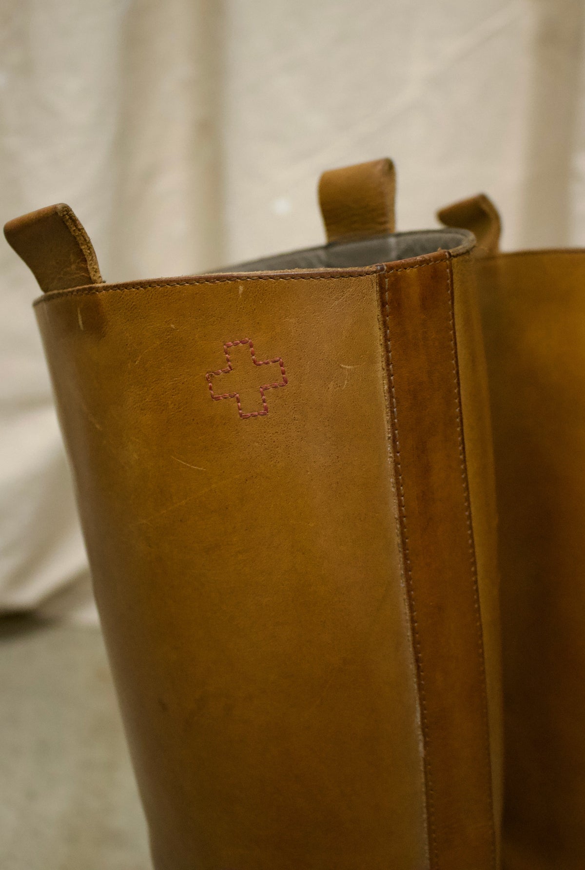 A.F Vandevorst Tall Brown Leather Riding Boots