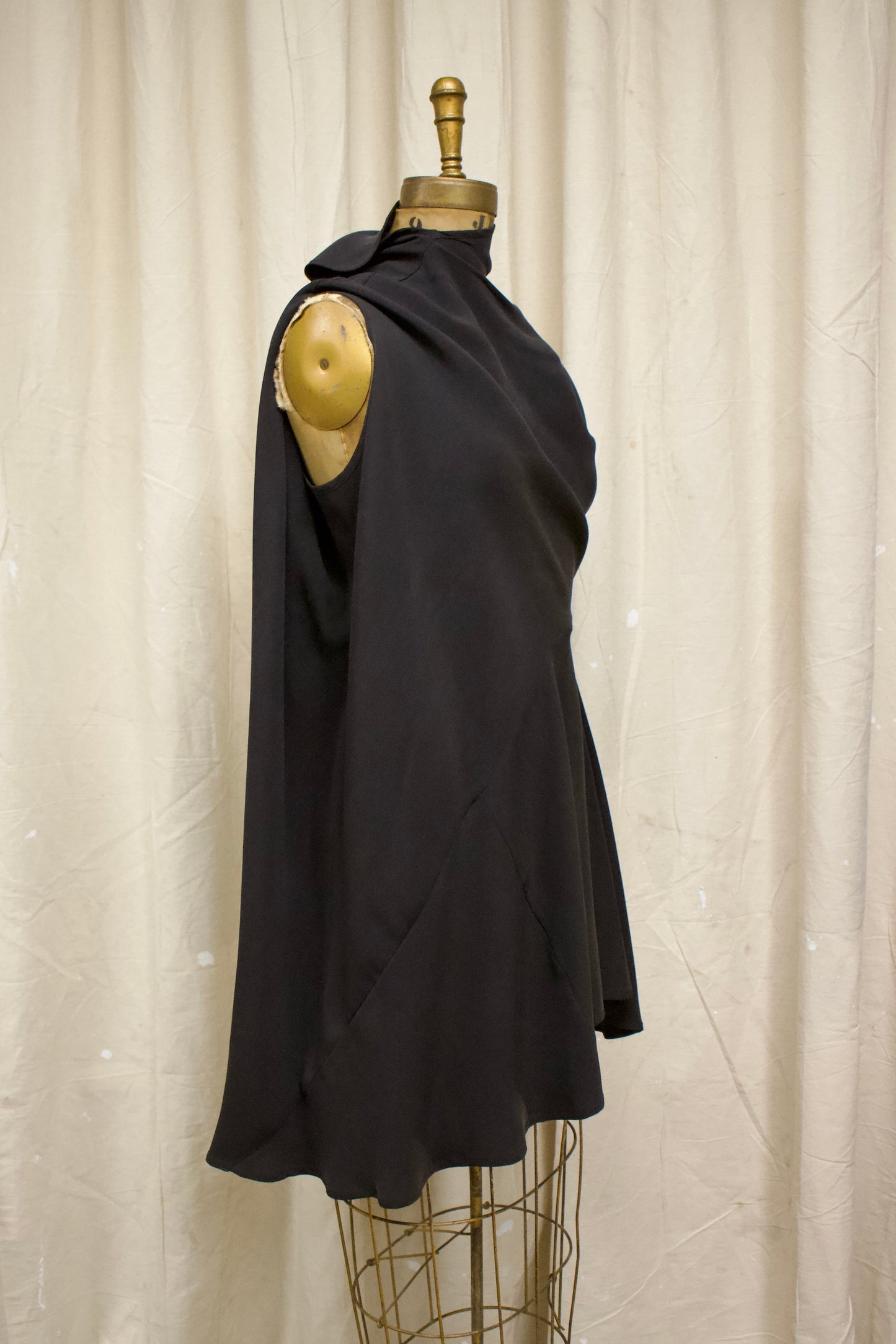 F/W08 Rick Owens ‘STAG’ Asymmetrical Silk Mini Dress