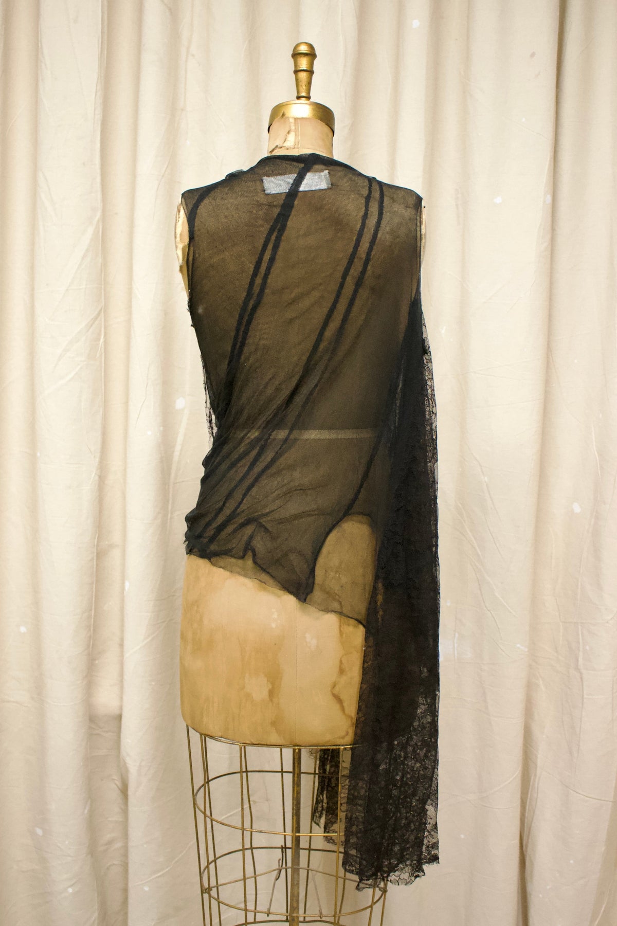 Marc Le Bihan Lace Draped Top