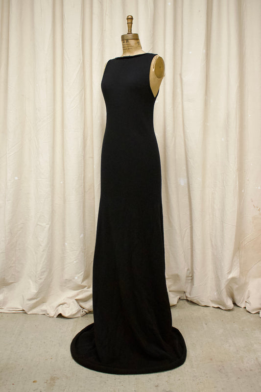 Rick Owens ‘STROBE’ Cashmere Knit Maxi Sleeveless Dress