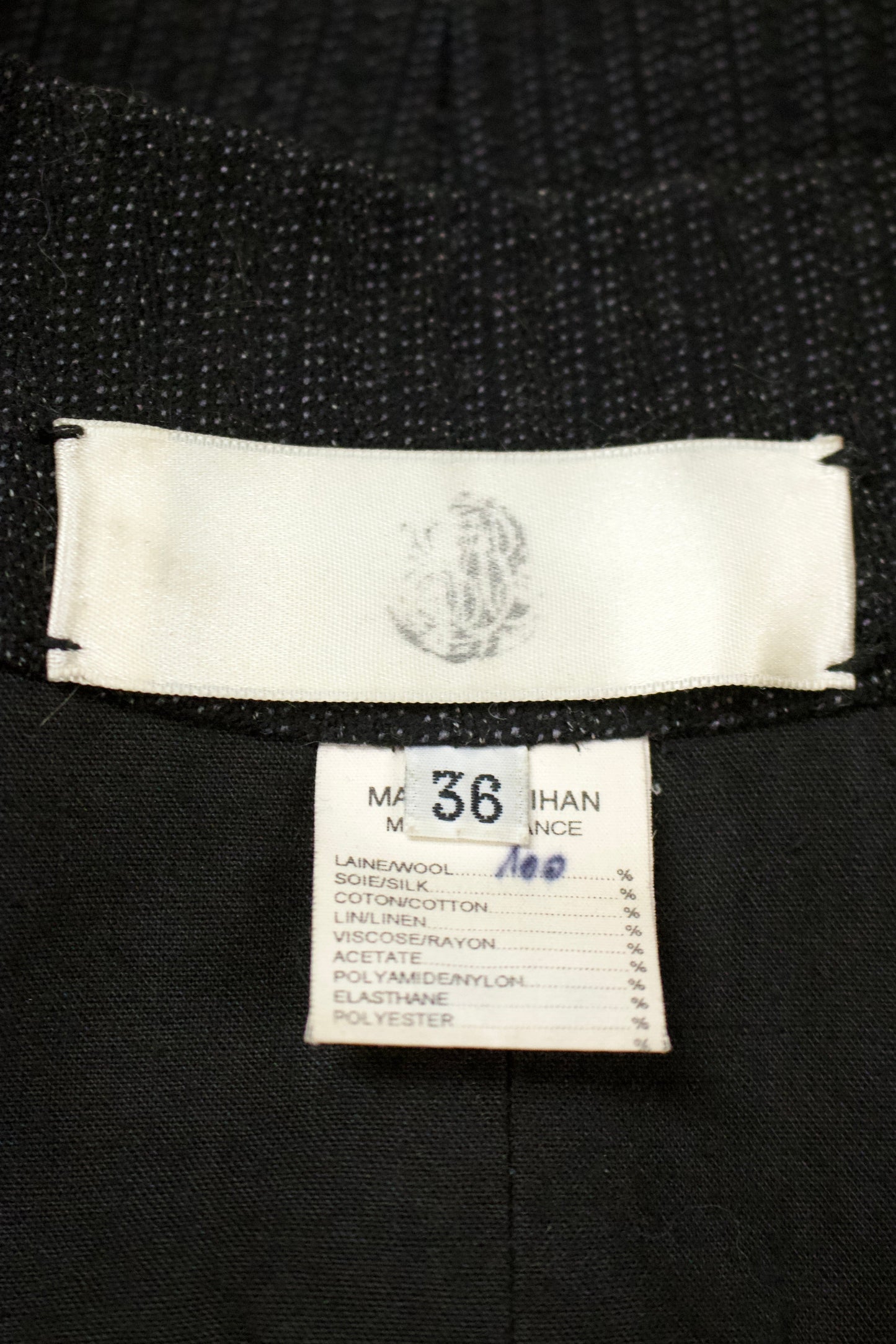 F/W01 Marc Le Bihan Tailored Wool Blazer