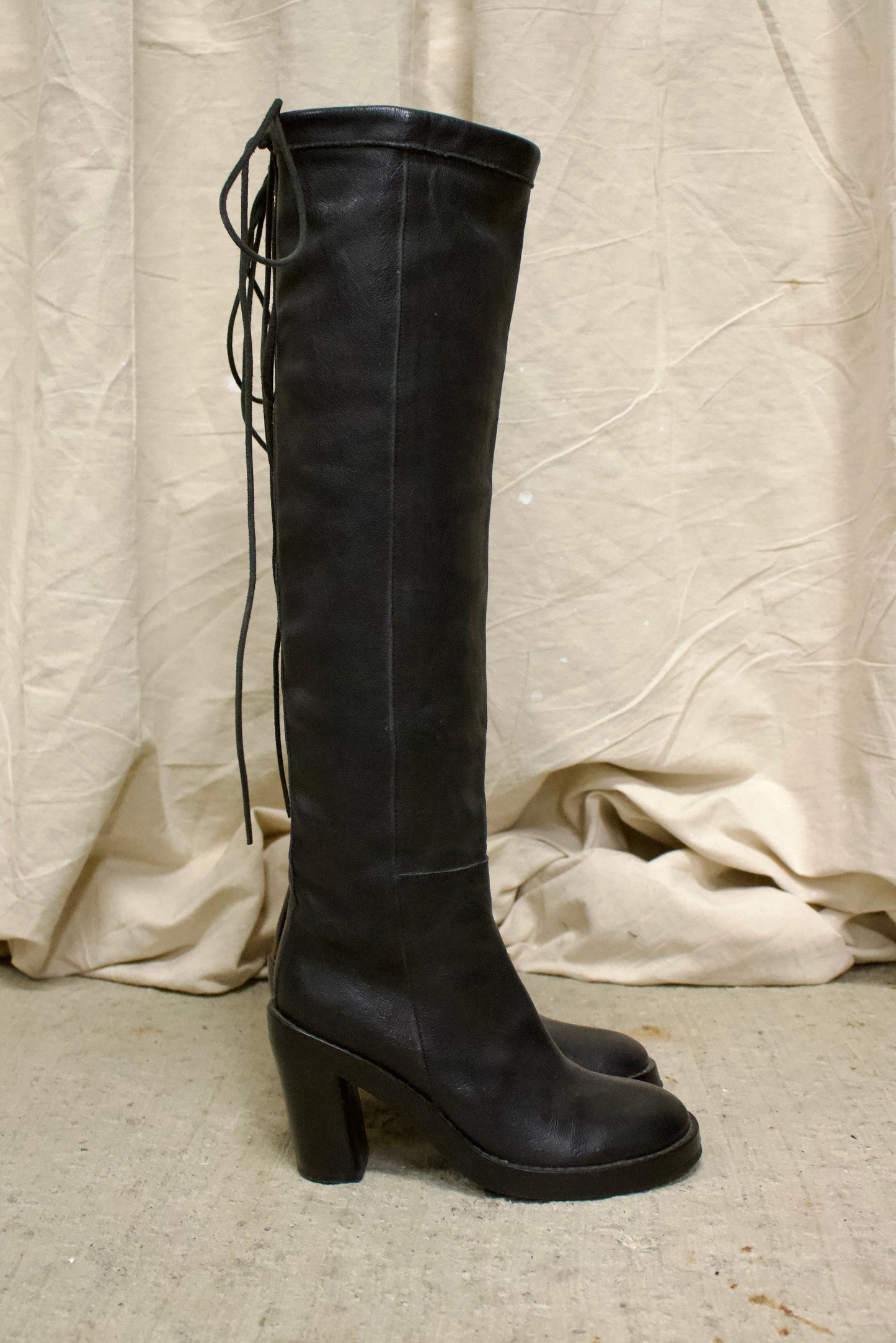 F/W02 Ann Demeulemeester Tall Leather Boots