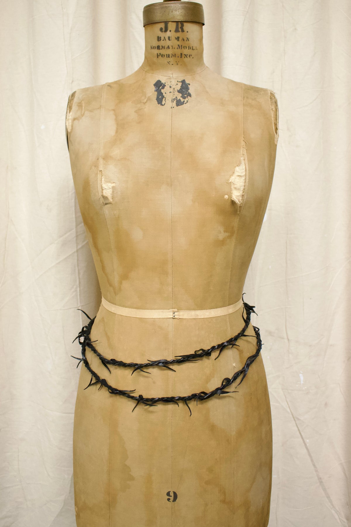 S/S03 Ann Demeulemeester Leather Thorn Necklace
