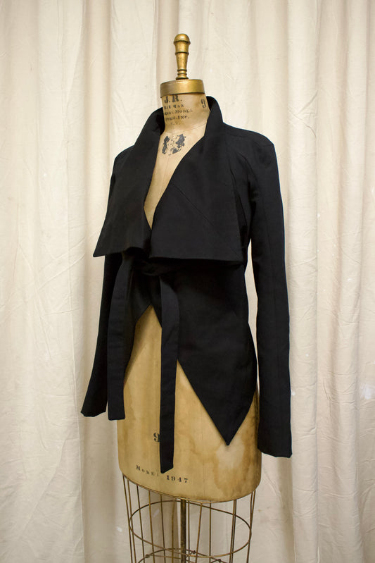 S/S14 Gareth Pugh Draped Belted Jacket
