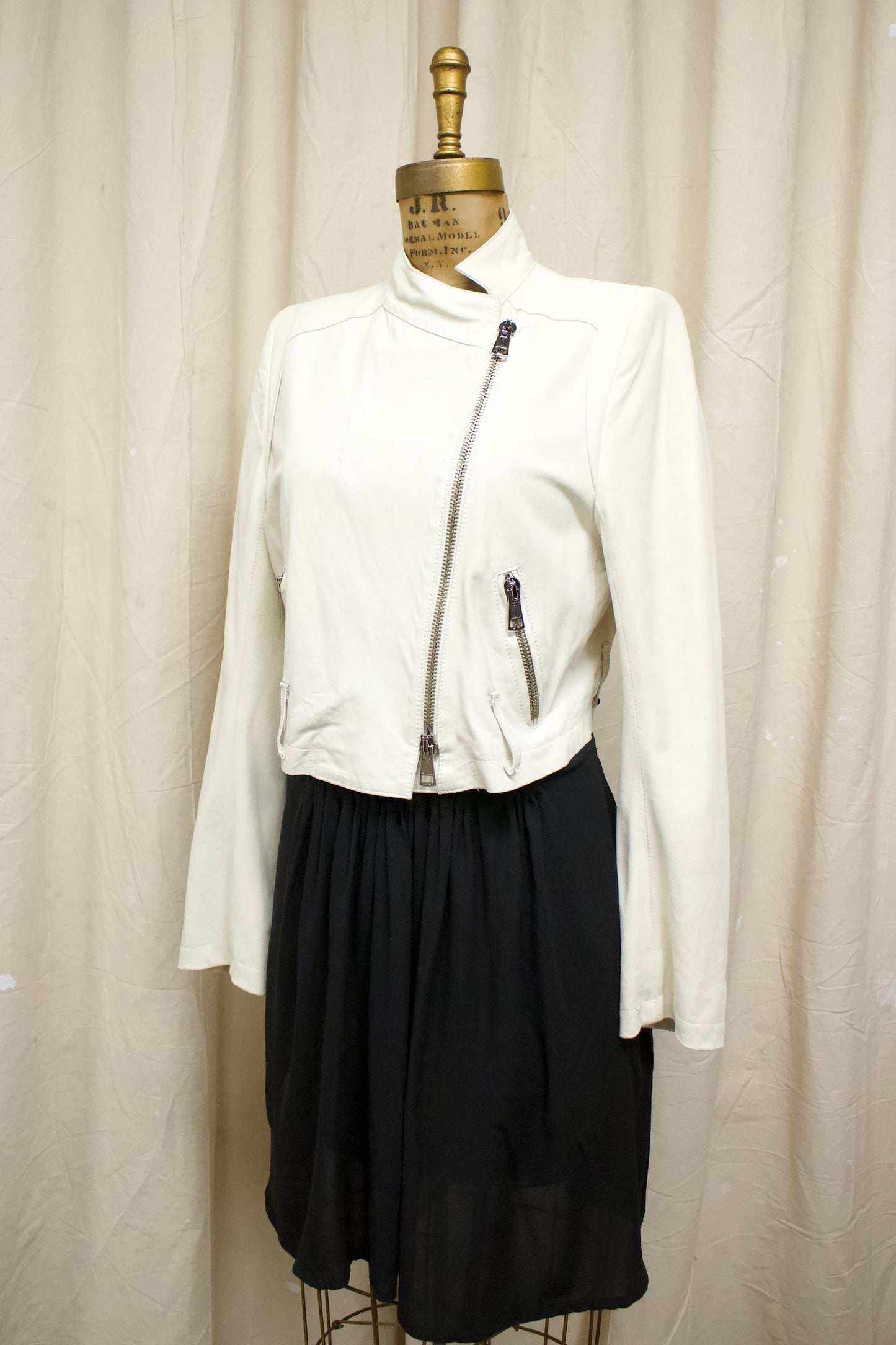 S/S03 Ann Demeulemeester Cropped Leather Jacket