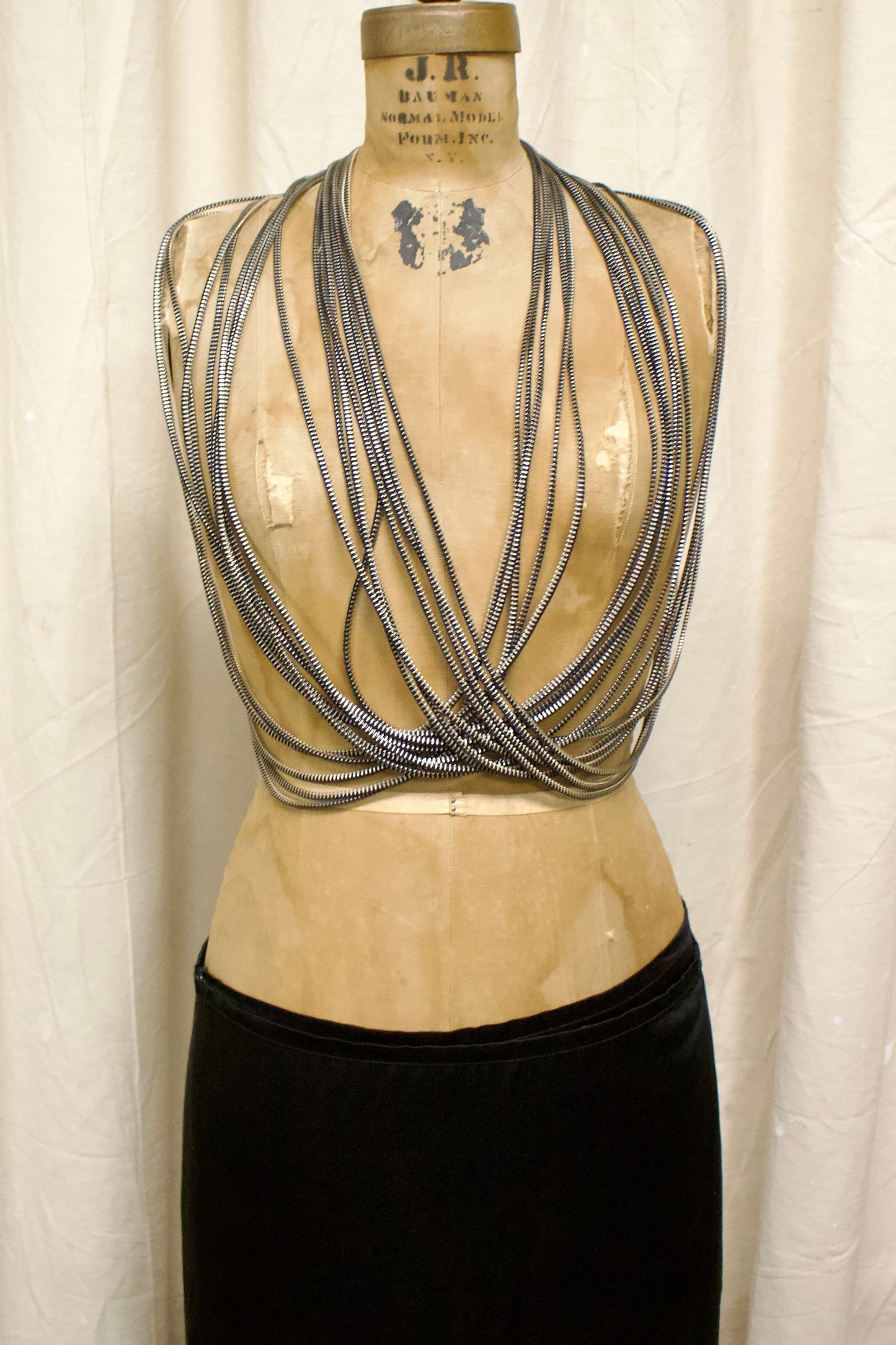 S/S10 Ann Demeulemeester Zipper Necklace
