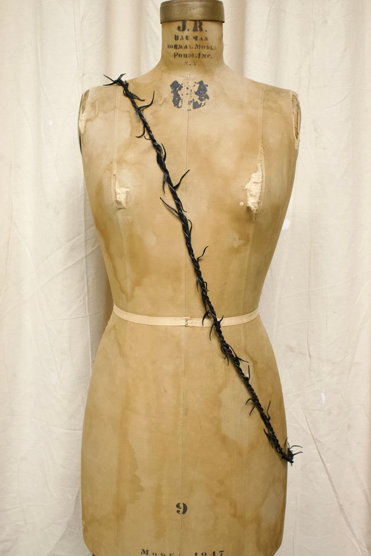 S/S03 Ann Demeulemeester Leather Thorn Necklace