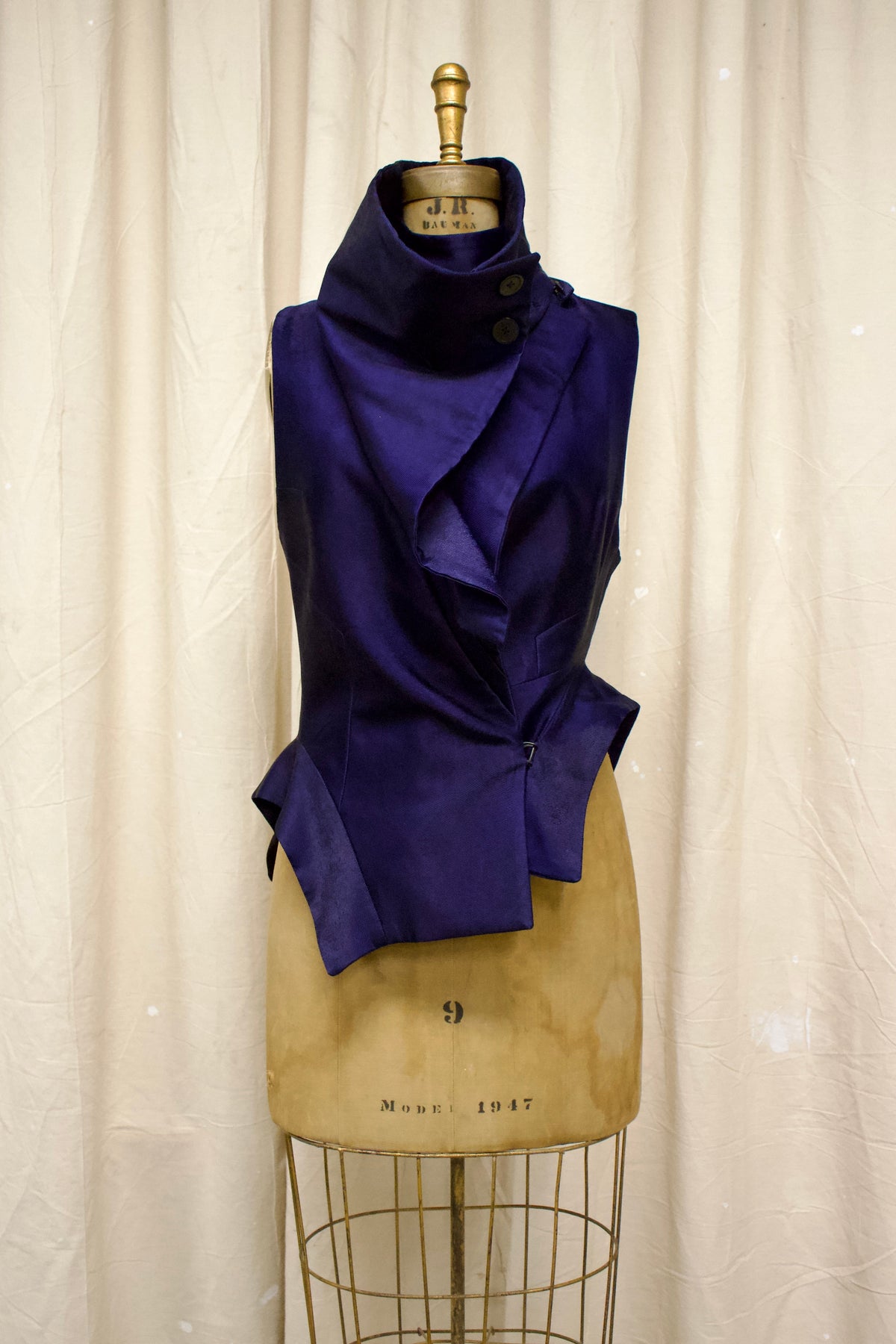 F/W12 Ann Demeulemeester Asymmetrical Draped Vest