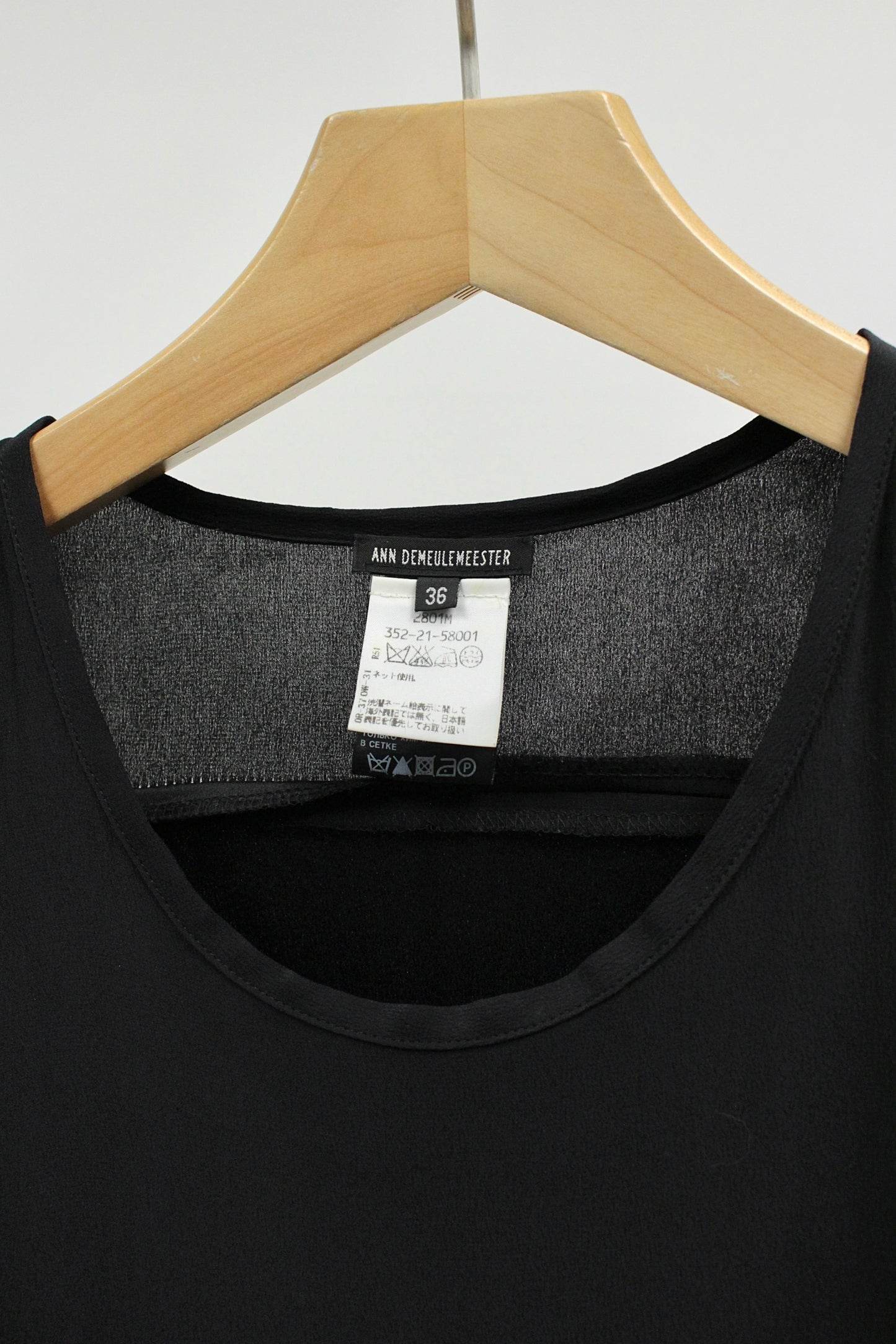 Ann Demeulemeester Draped Silk Top