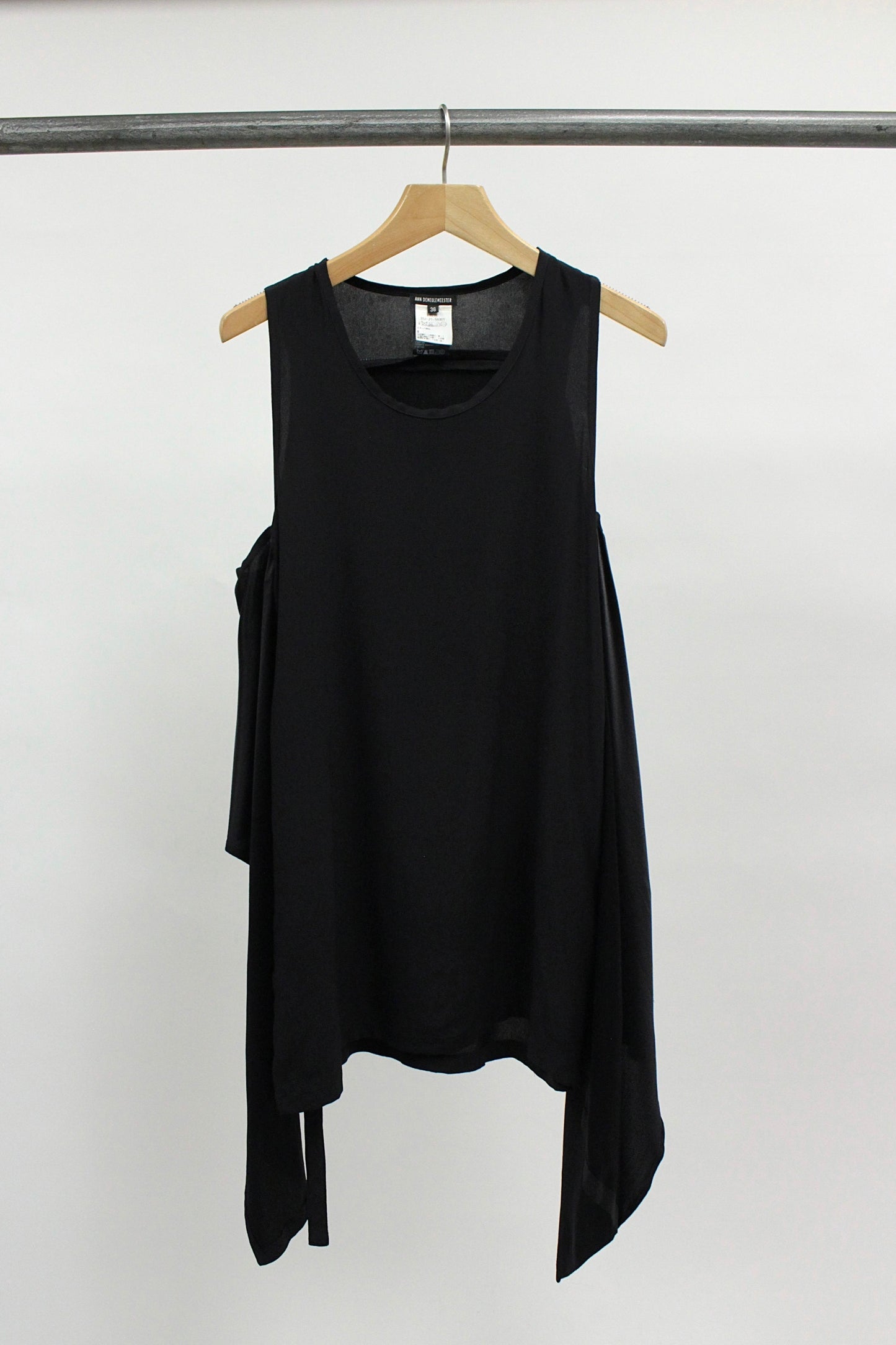 Ann Demeulemeester Draped Silk Top