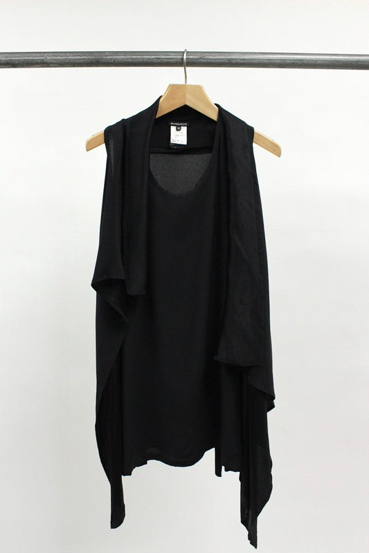 Ann Demeulemeester Draped Silk Top